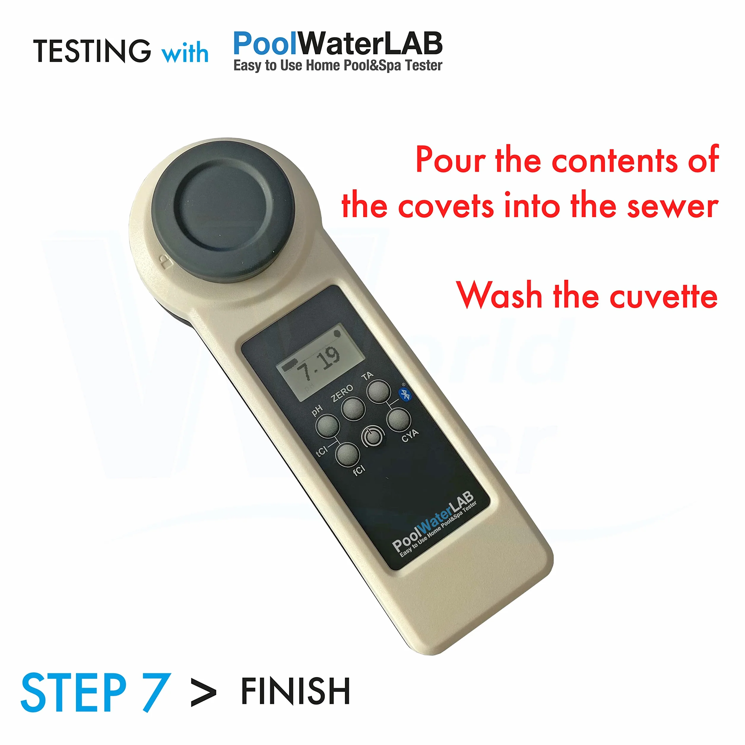 PoolLab 1.0 Special Edition 13 w 1 elektroniczny tester wody z 70 tabletkami testowymi