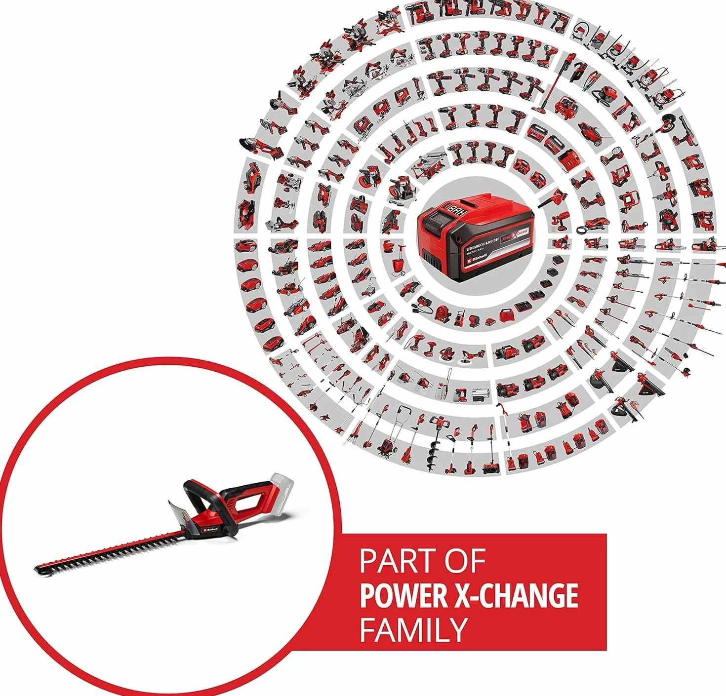 Einhell GC-CH 18/40 Li Solo Akumulatorowe nożyce do żywopłotu 18V Li-Ion Power X-Change