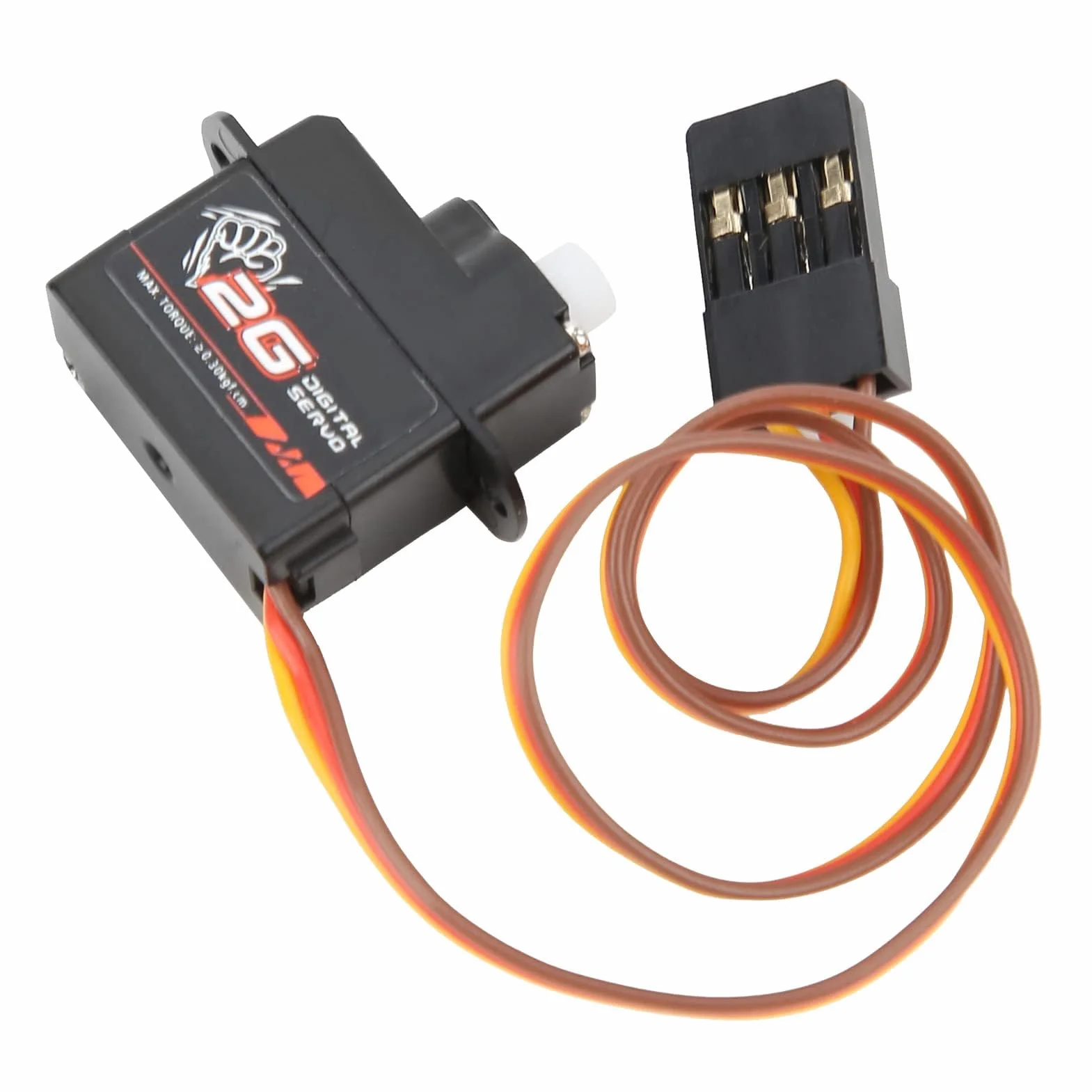 RC Car 2G Digital Servo Serwo Zębate z Tworzywa Sztucznego z Ramieniem Servo 1/24 RC Car Samolot Helikoptery o Stałym Skrzydle