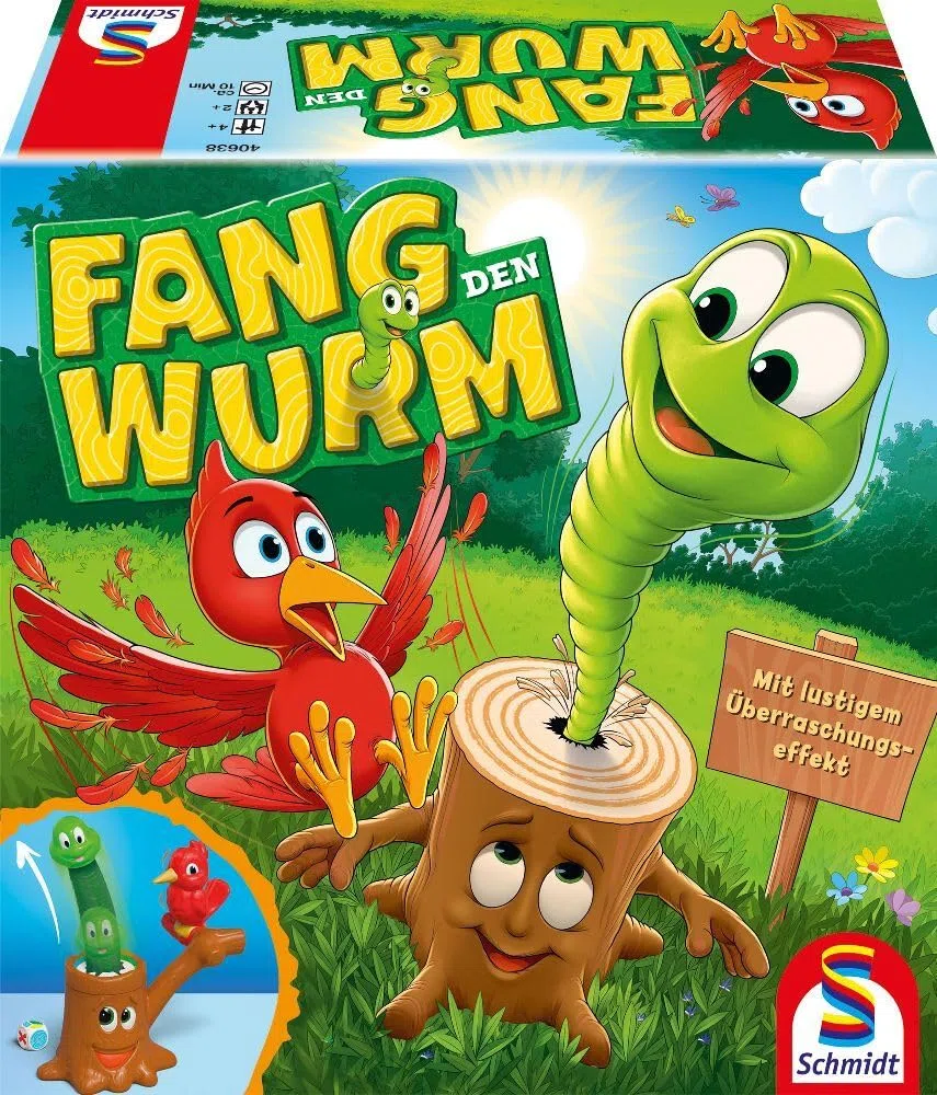 Schmidt Spiele Fang Den Worm Gra Planszowa, Wielokolorowy, Od 4 Lat