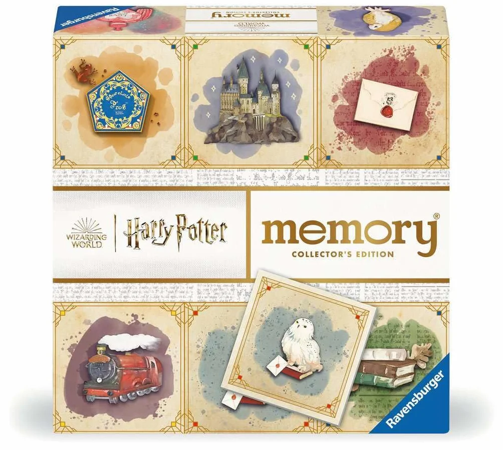 Ravensburger 22349 Collector's memory® Harry Potter - Der Klassiker mit magischem Leucht-Effekt entführt 2 bis 8 Harry Potter Fans ab 6 Jahren in die zauberhafte Welt von Hogwarts