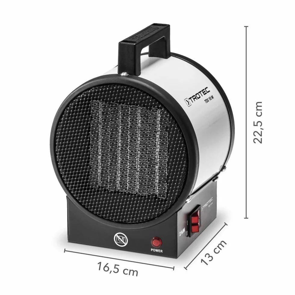 TROTEC TDS 10 M Nagrzewnica ceramiczna 2 stopnie grzania 1 kW 2 kW