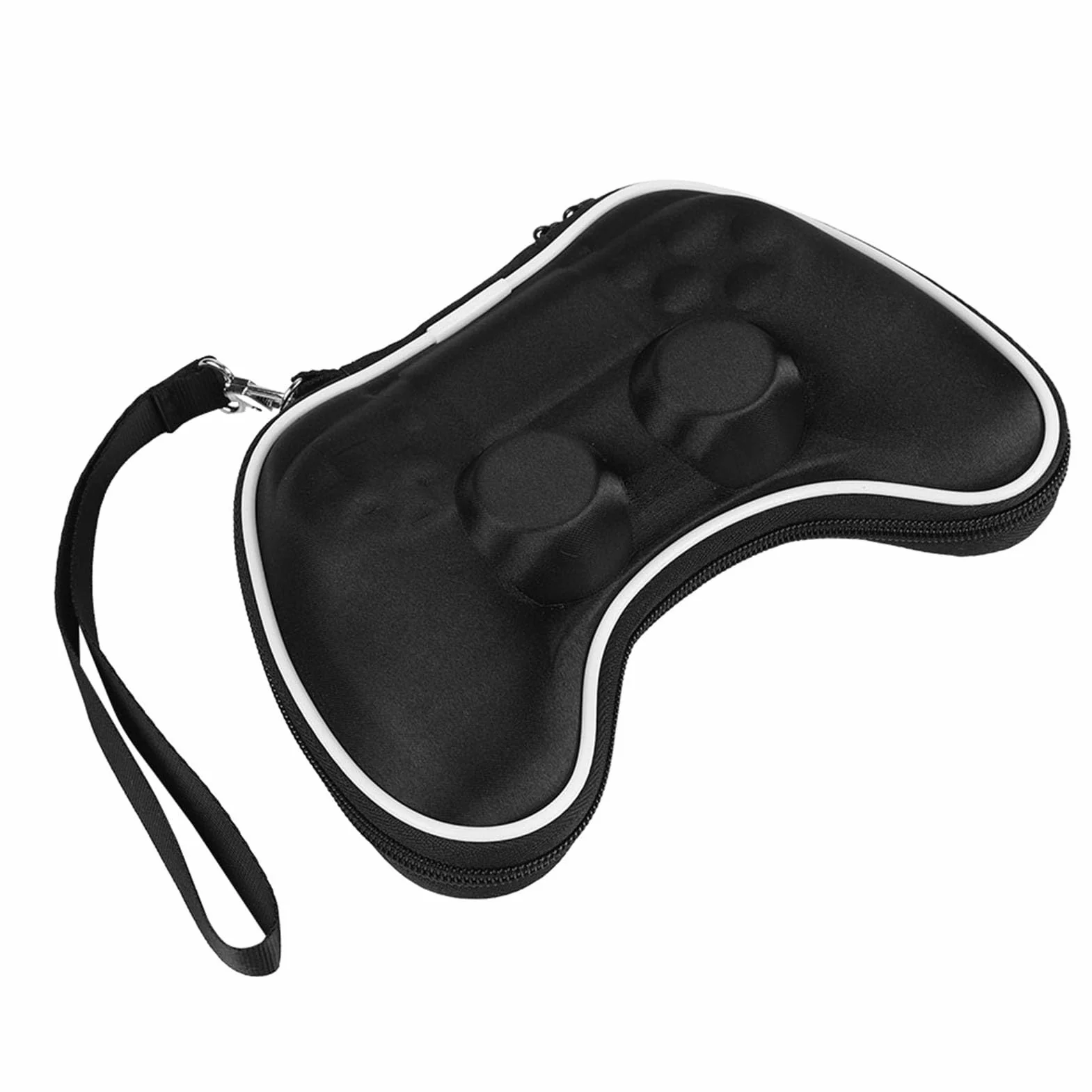 Annadue przenośna torba na kontroler , odporna na wstrząsy torba podróżna do 4 kontroler Gamepad, mocna i trwała (czarna)