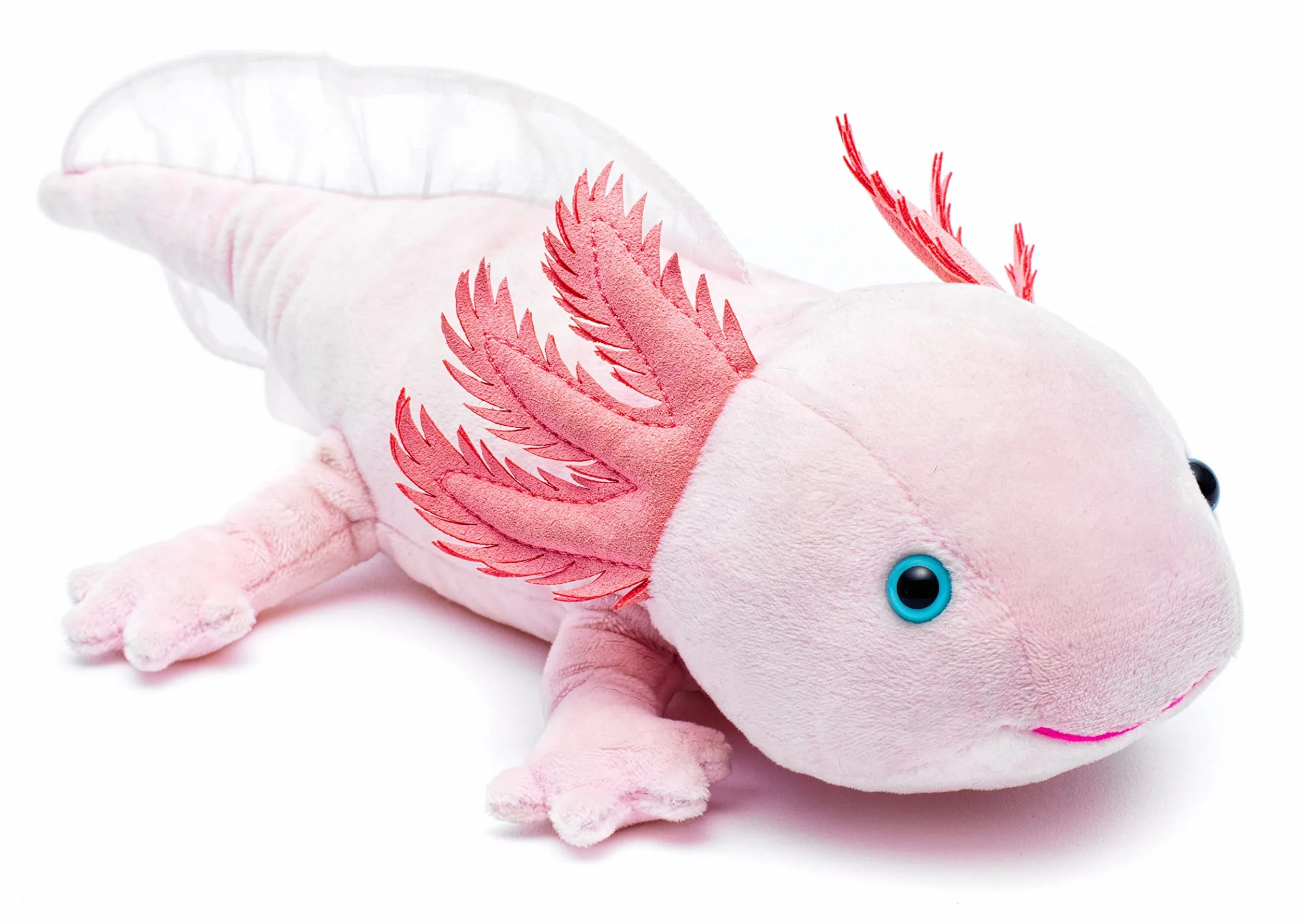 Uni-Toys – Axolotl – 32 cm (długość) – zwierzę wodne – pluszowe zwierzątko pluszowe, maskotka