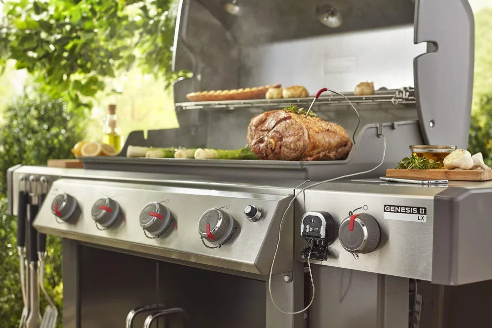 Weber iGrill 3 inteligentny termometr do mięsa Bluetooth sonda do Genesis II Spirit II srebrny