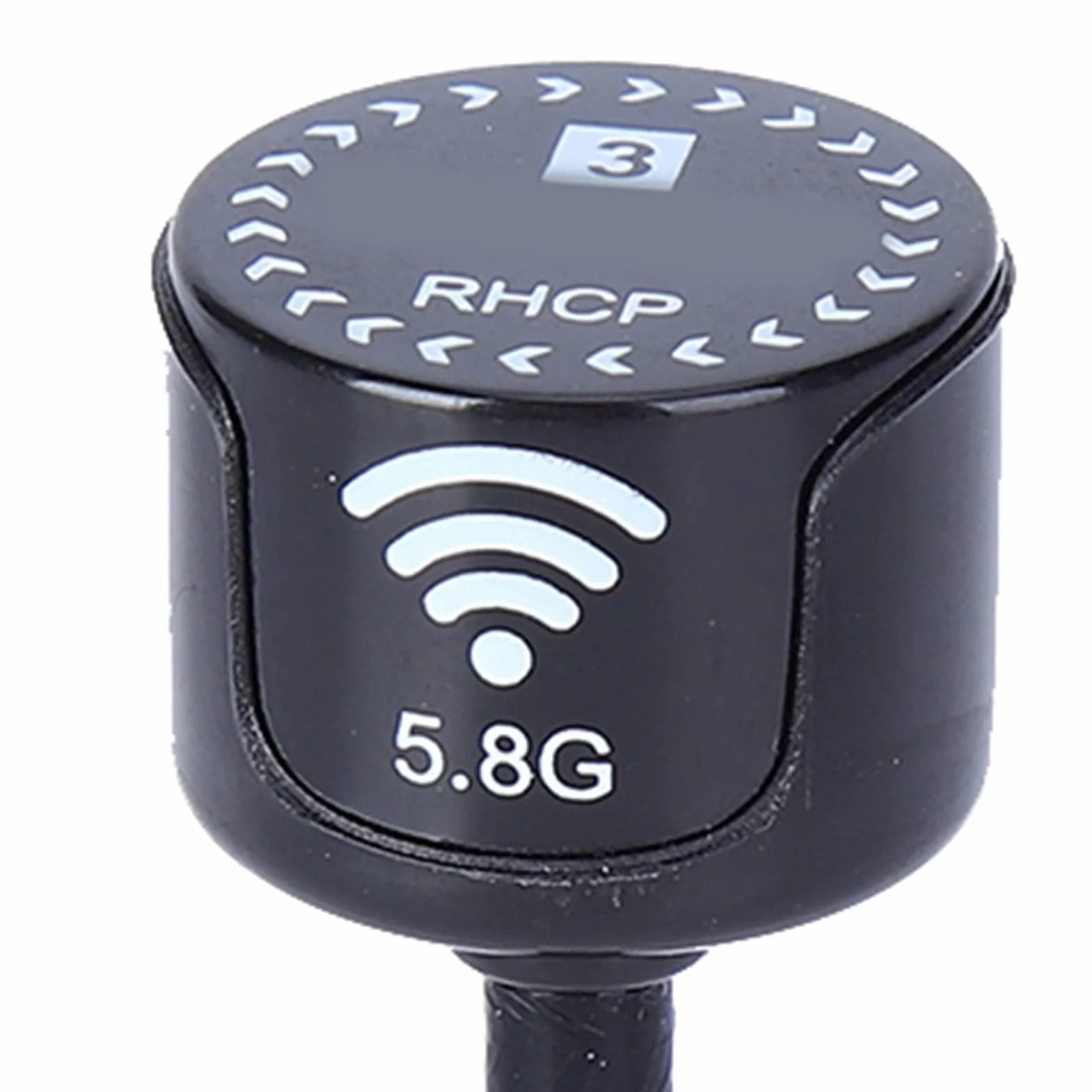 5,8 GHz Antenne, 3DBI LHCP Wysokie wzmocnienie ABS 5325-5945 MHz Kierunkowa antena wysoko wydajna dla dronów wyścigowych RC RC Partie części zamienne (RP-SMA Inner Holez)