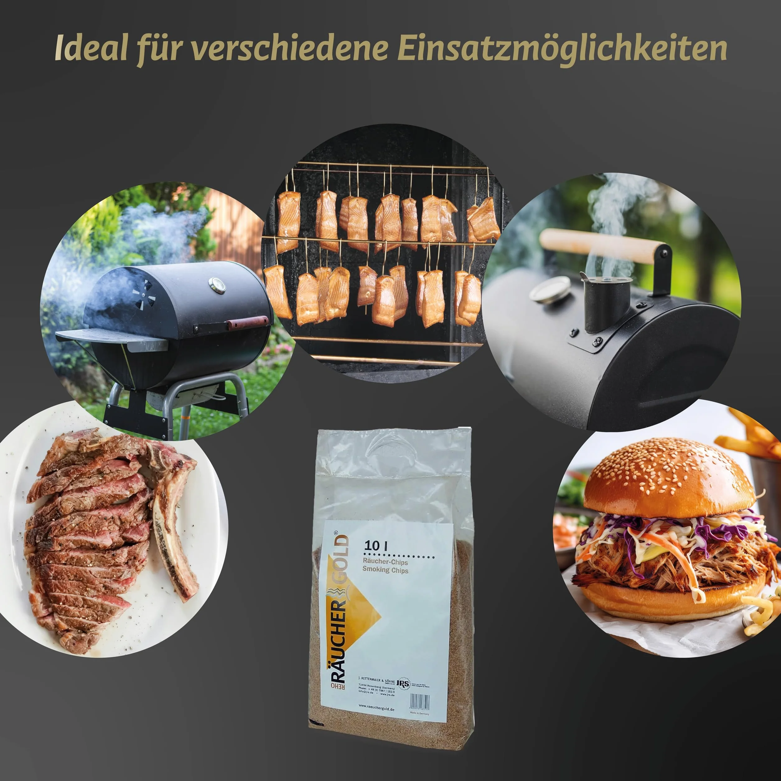 Räuchergold 18751 Mączka Wędzarnicza, Brązowy, 10 l
