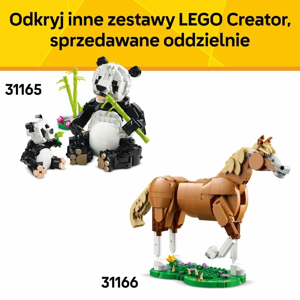 LEGO Creator 3 w 1 Dzikie zwierzęta: Tropikalny tukan, figurka do przebudowania na motyla lub rybę, zabawka dla dziecka, ozdoba do pokoju dziecięcego, prezent dla 7-latki, dziewczynki i chłopca 31173