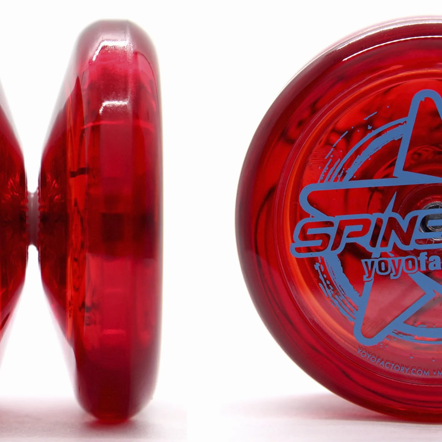 YoyoFactory SPINSTAR Yo-Yo – czerwony (idealny dla początkujących, sznurek i instrukcja w zestawie)