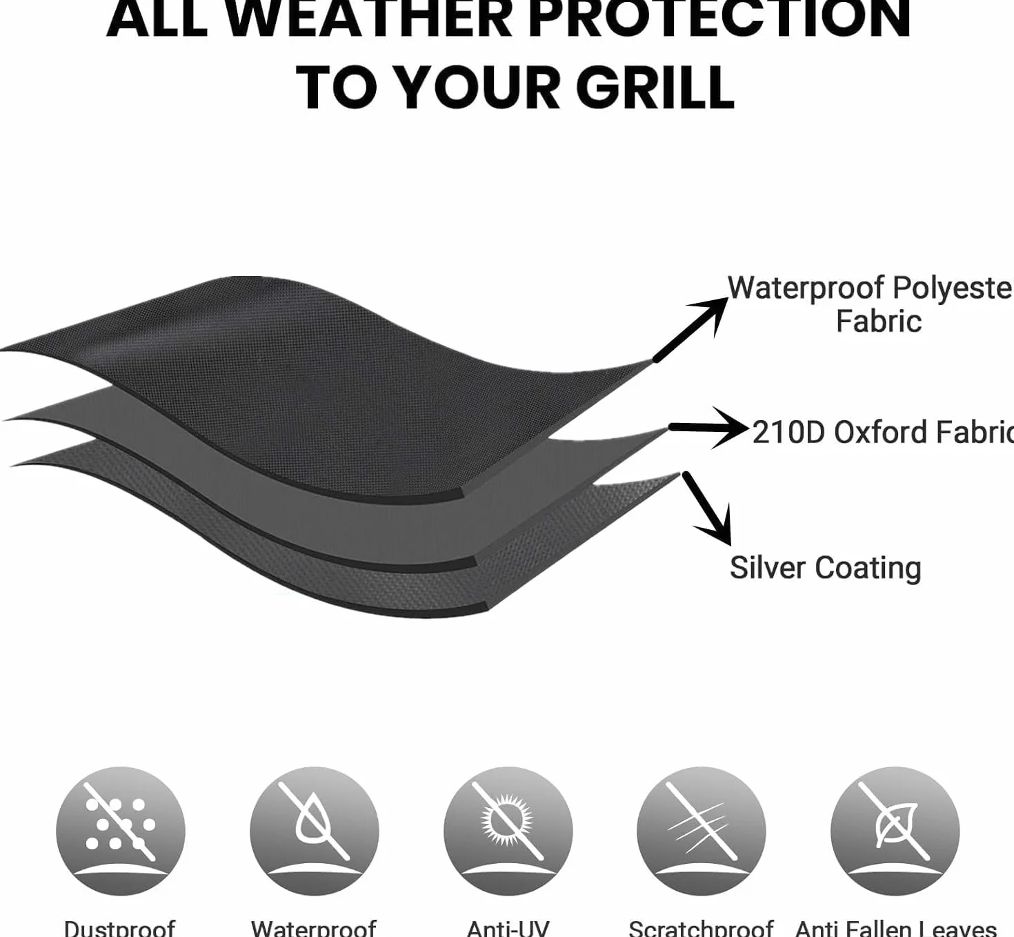 Pokrowiec na grill wodoodporny Oxford 120x66x120 cm