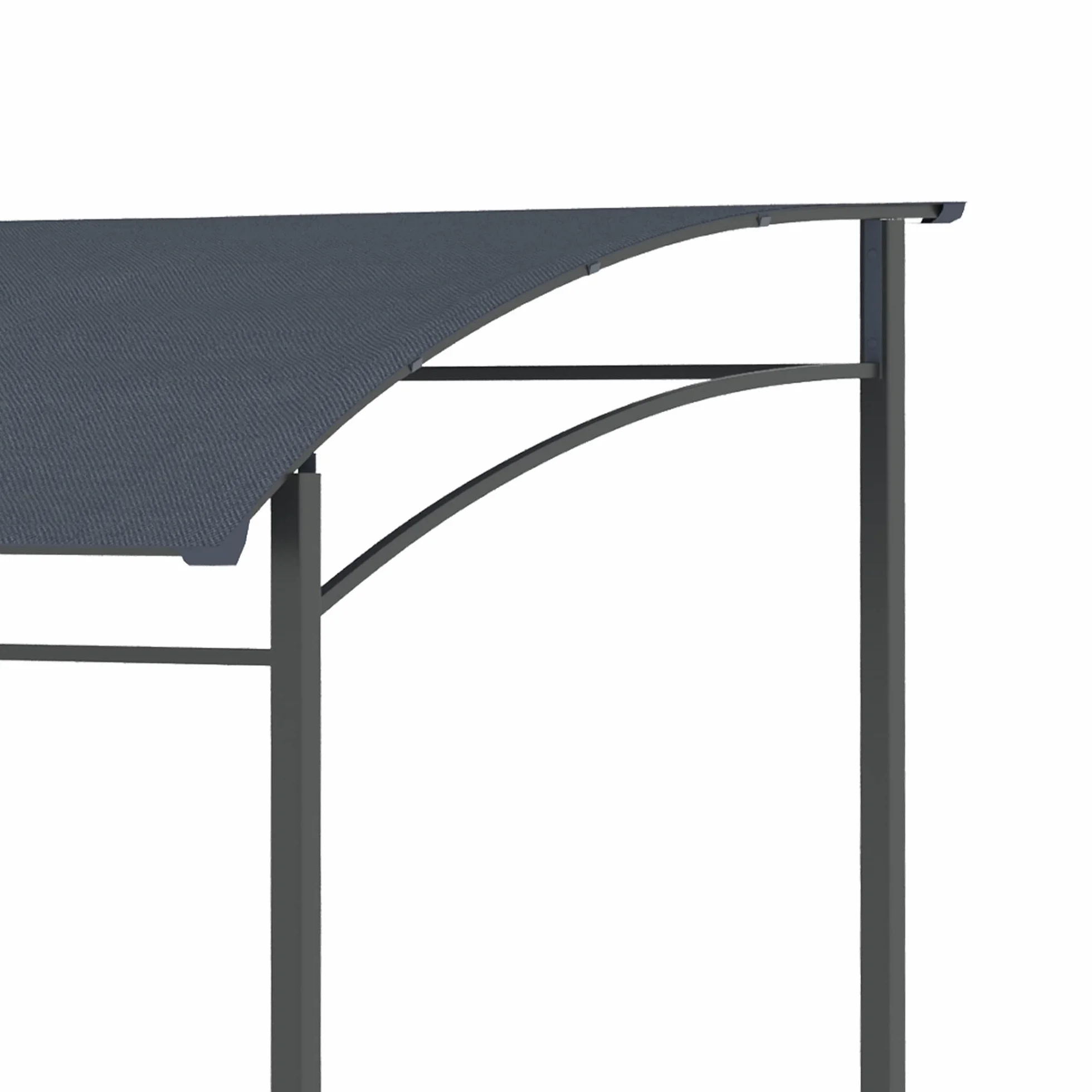 Outsunny Pawilon do grilla stalowa rama poliester wodoszczelny UV 215x150x174/220 cm szary