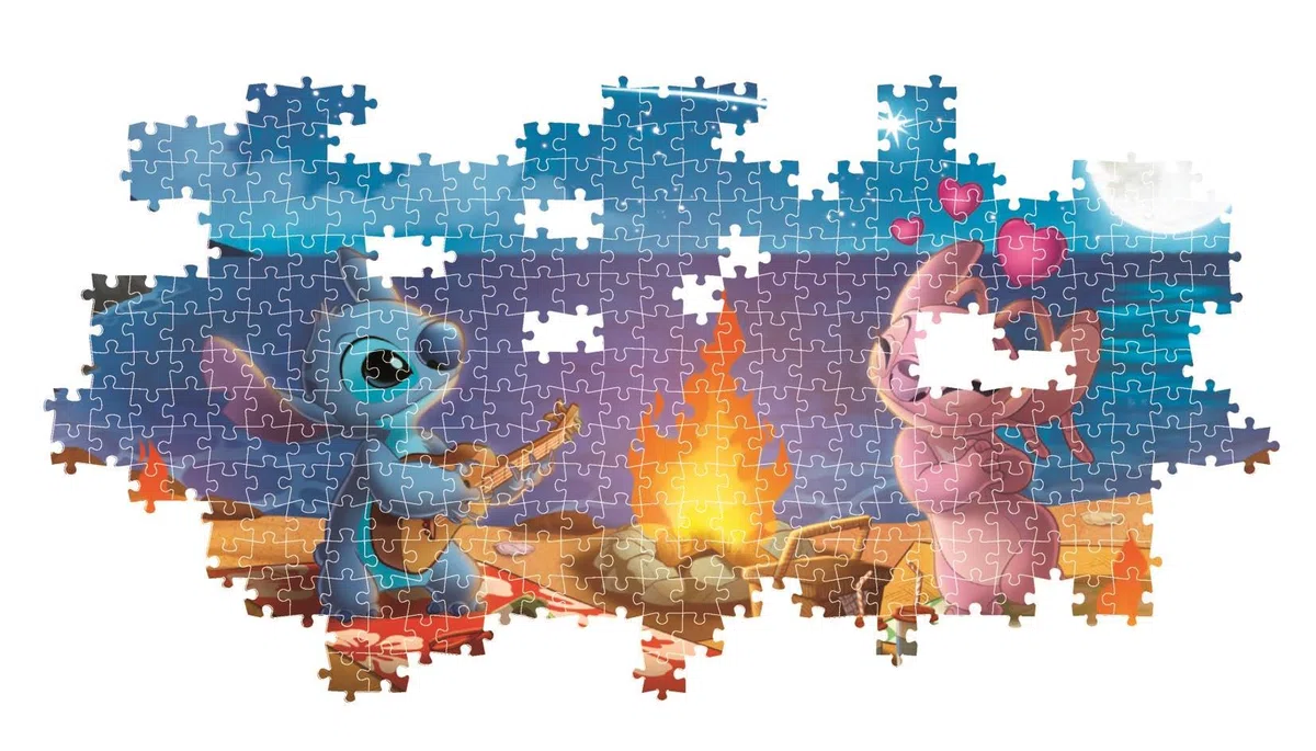 CLEMENTONIPUZZLE DLA DOROSŁYCH, PZL 1000 PANORAMA DISNEY STITCH =COMPACT BOX=, MADE IN ITALY, 37061
