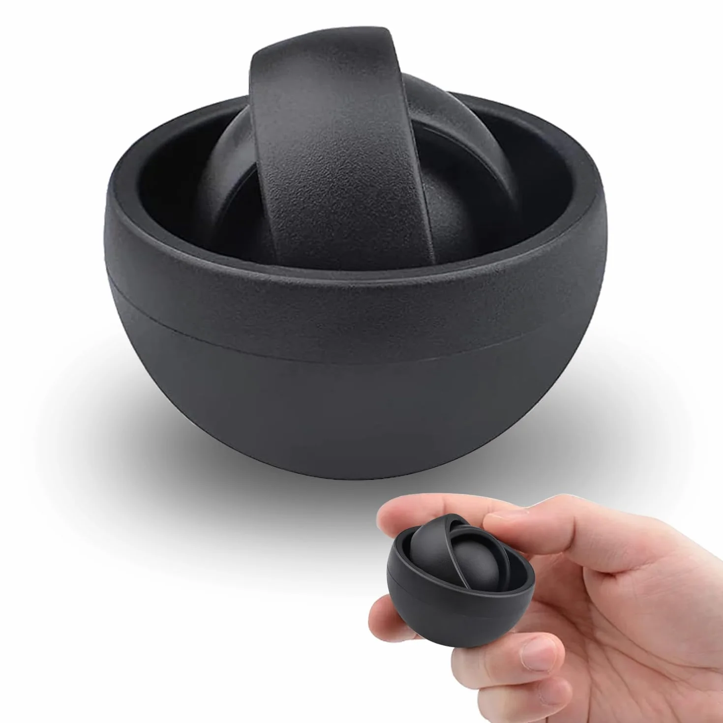 3D Infinite Flip Fidget, Dekompresja 3D Ball, niepokój Relief i palce Stres Zwalniające Zabawki sensoryczne Zabawki ADHD Toys Interaktywne zabawki dla dzieci Dorosłych i Czarny