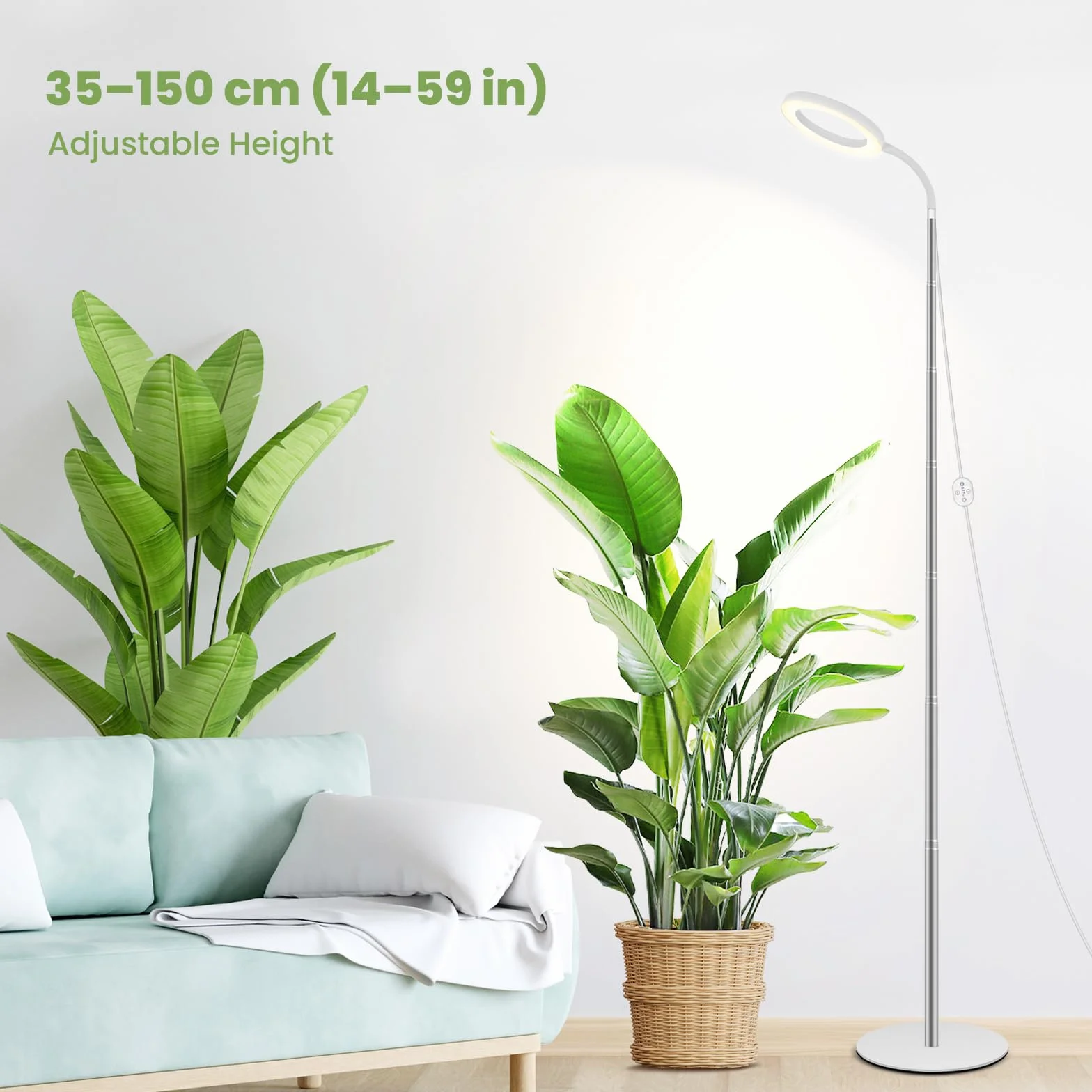 LUMILEDS LED Grow Light 24V Pełne Spektrum 660nm 15W 260 µmol/s/m² 16 cm z Timerem i Ściemnianiem