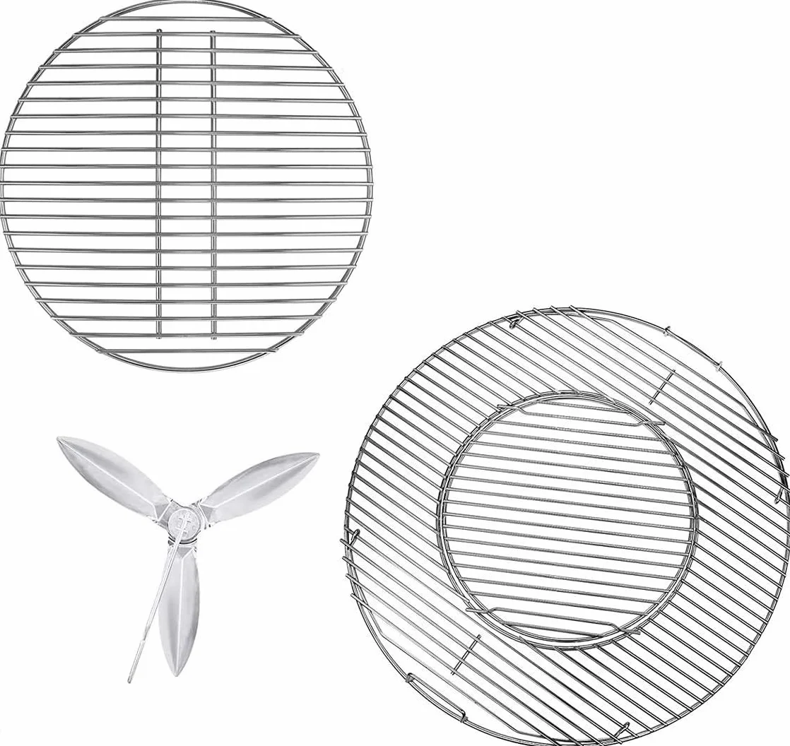 Denmay ruszt do gotowania węglowy 7441 zestaw czyszczenia 7444 do Weber 57 cm One-Touch Master-Touch grill węglowy