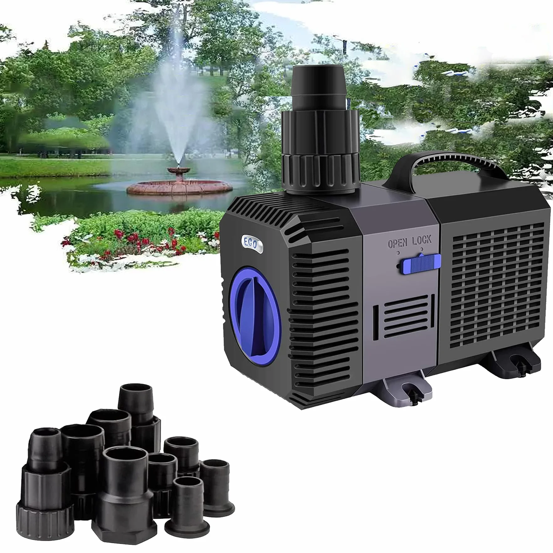 Eco pompa do oczka wodnego z filtrem 3600 l/h energooszczędna