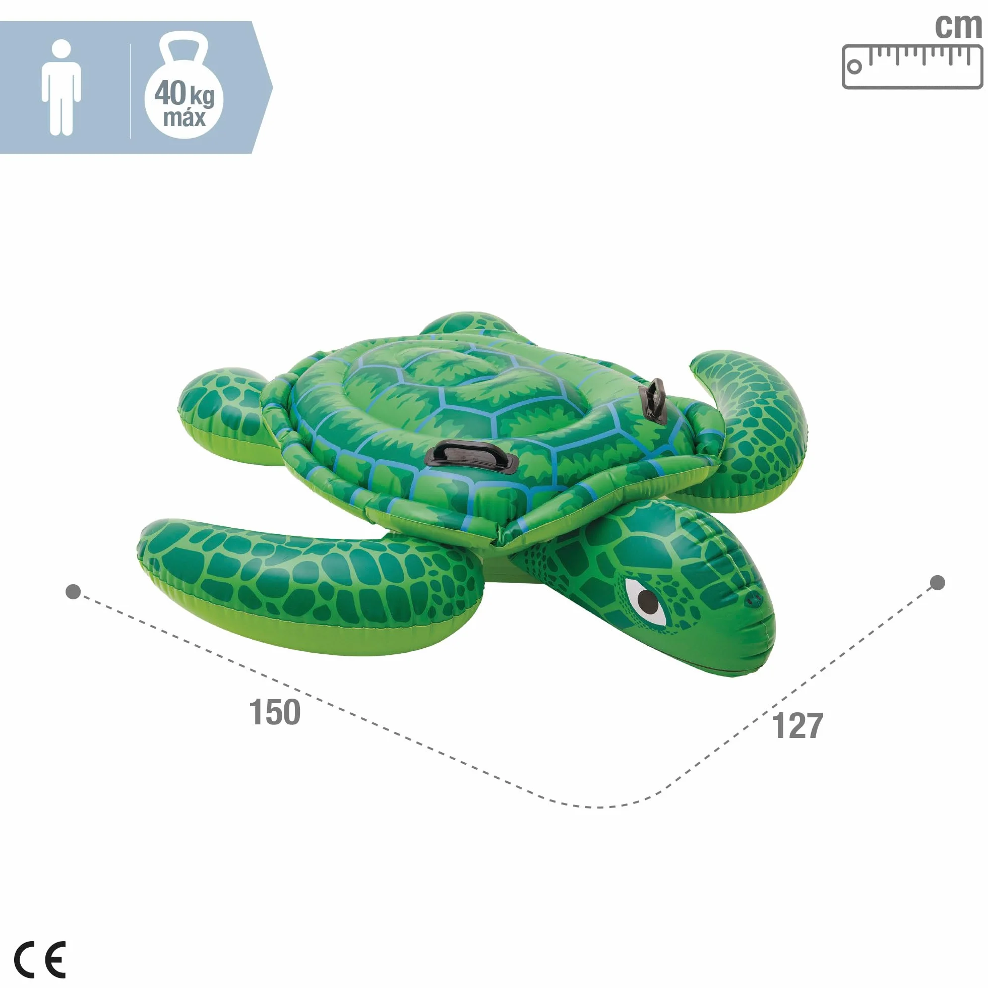Intex Lil' Sea Turtle Ride-On nadmuchiwany wierzchowiec - 150 x 127 cm