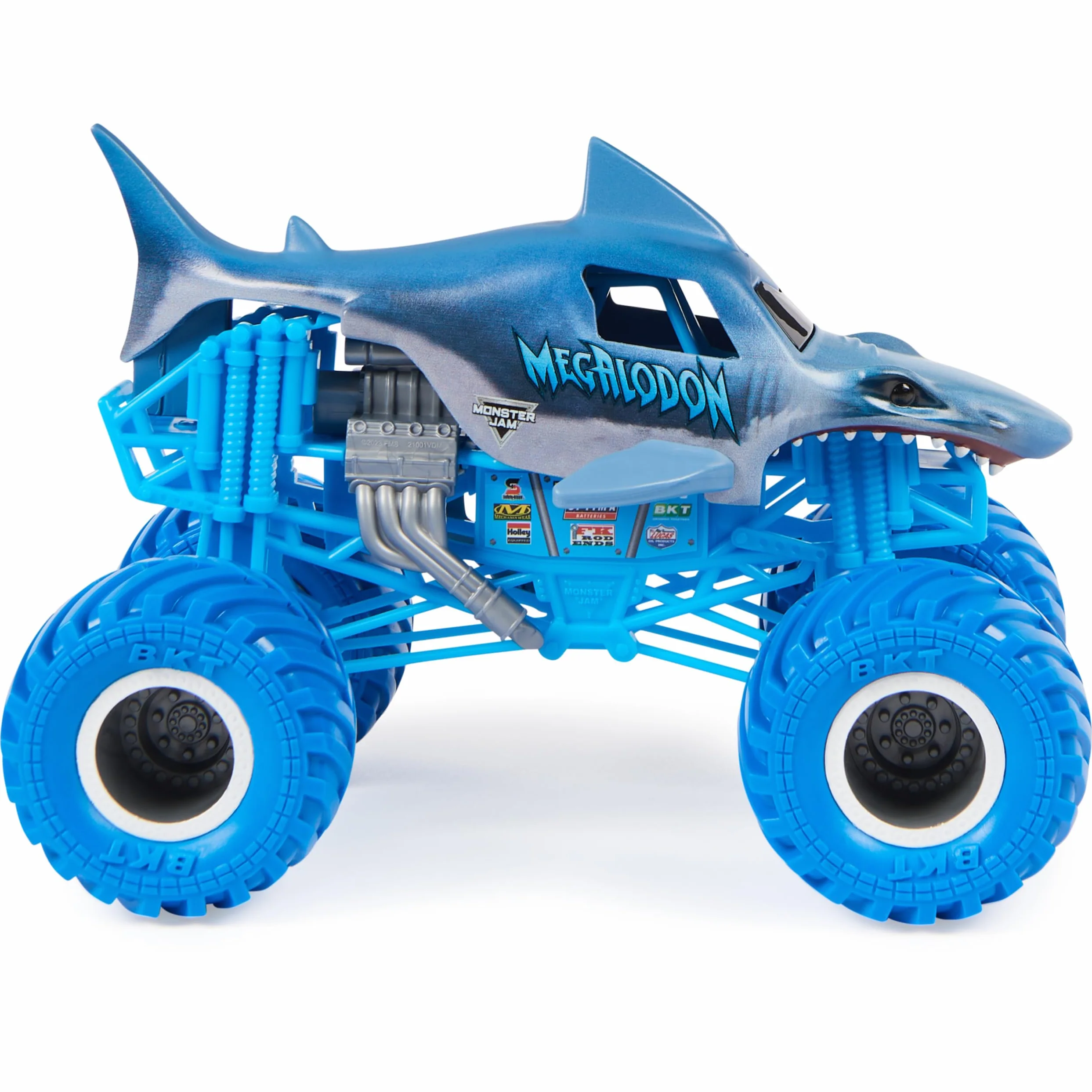 Monster Jam, Oficjalny pojazd Megalodon Monster Truck, odlewany ciśnieniowo pojazd do kolekcjonowania w skali 1:24, zabawka dla dzieci od 3 lat