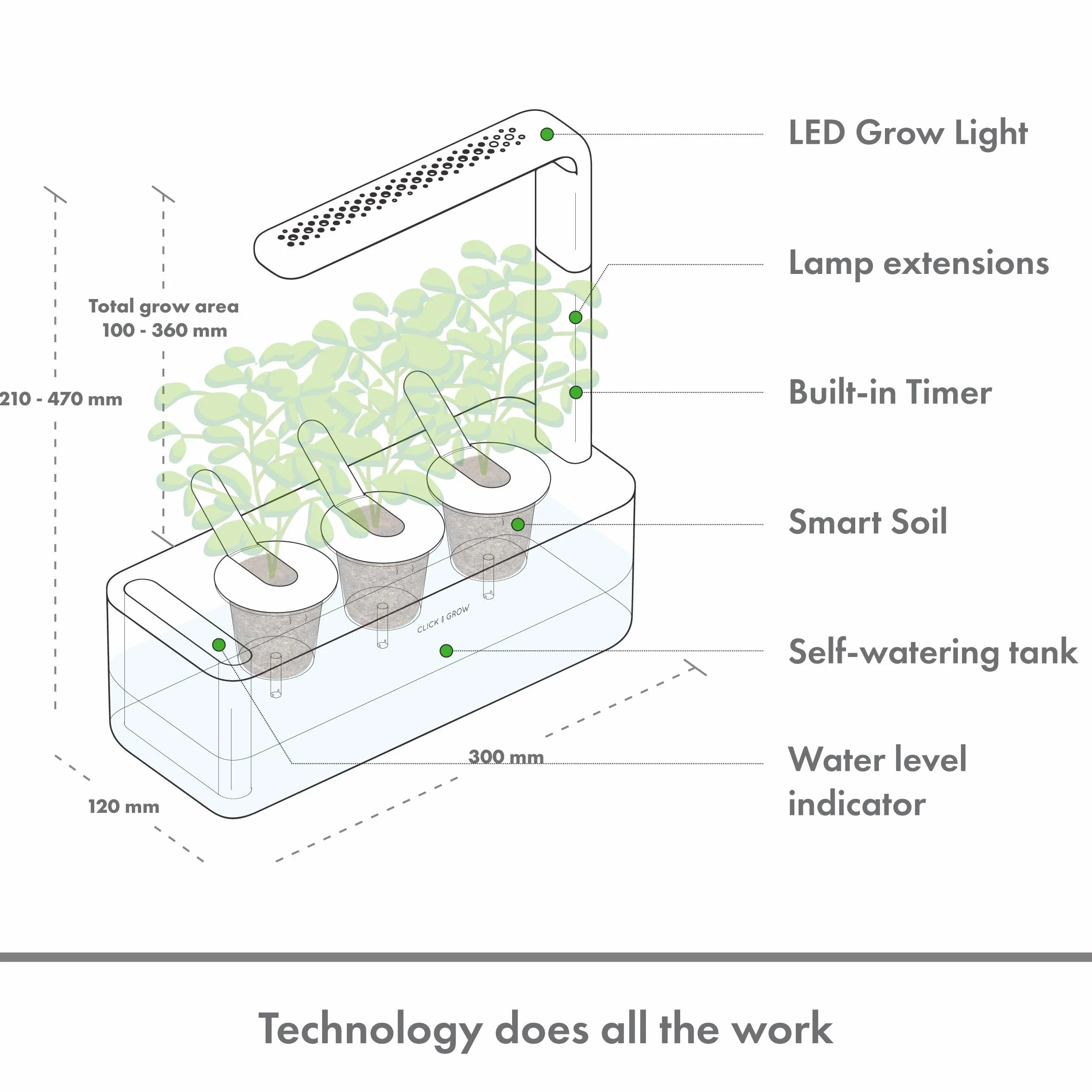 Click and Grow Smart Garden 3 zestaw ogrodniczy do pomieszczeń, beżowy