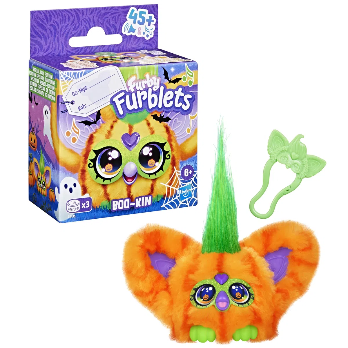 Furby Furblets Boo-Kin, miniaturowa pluszowa zabawka