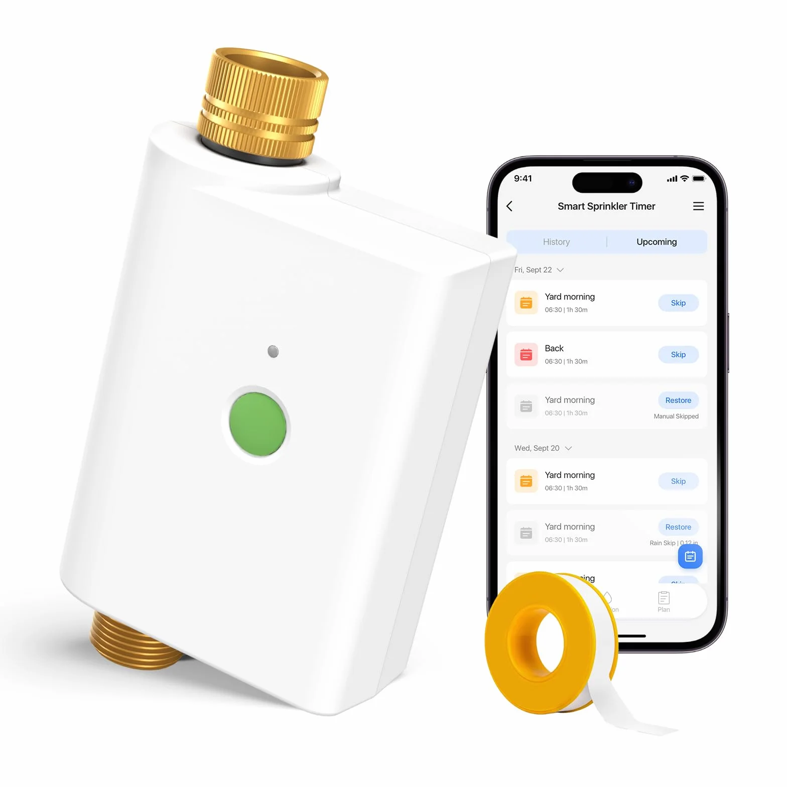 Meross MST100 Programator nawadniania WiFi, kompatybilny z Apple HomeKit, sterowanie aplikacją
