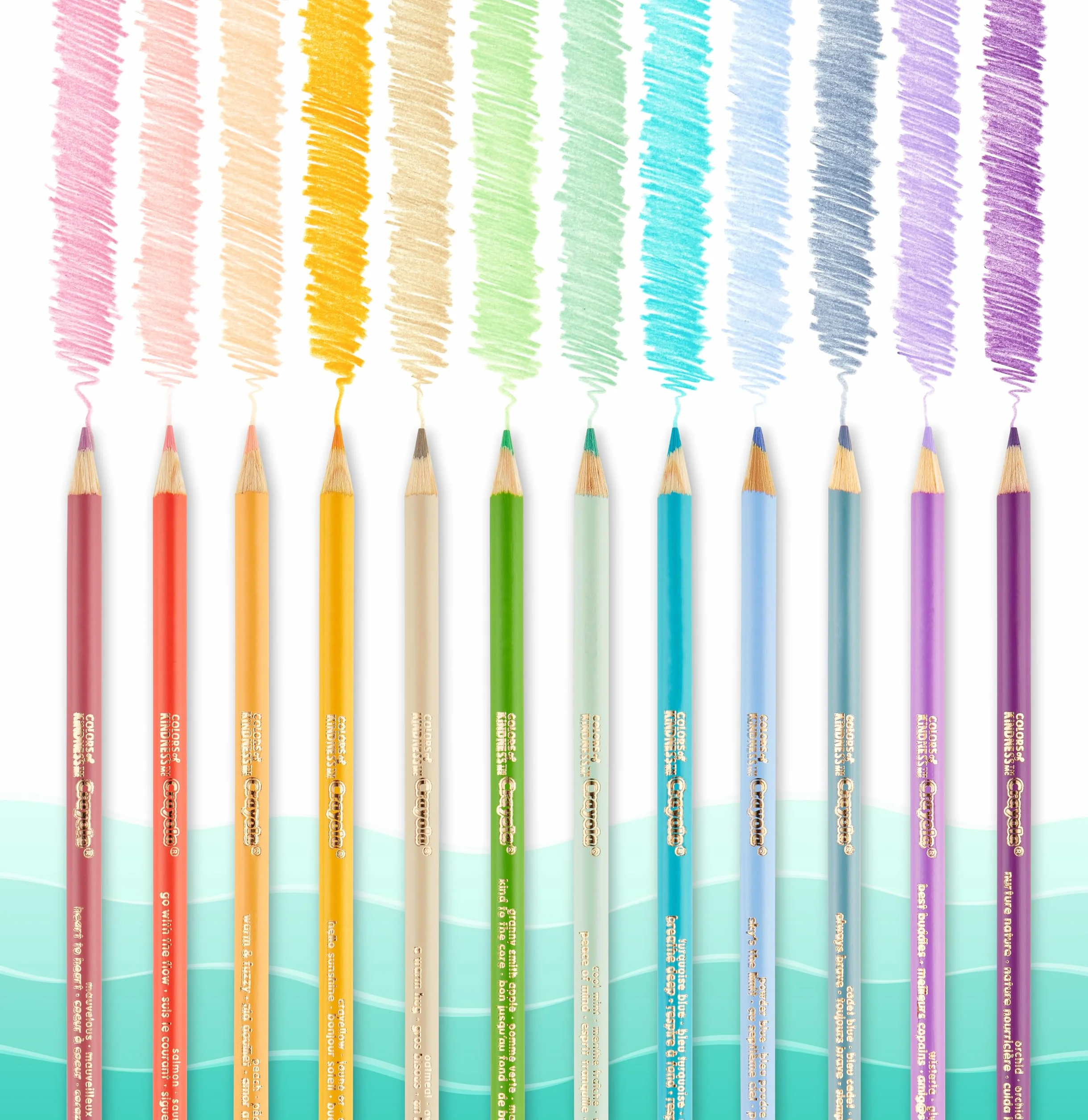 Crayola - Colours of Kindess, walizka, 70 sztuk +, markery, kredki woskowe, ołówki, arkusze kolorowanki, naklejki, kreatywny prezent dla dzieci i dziewcząt, od 4 lat, 04-2941