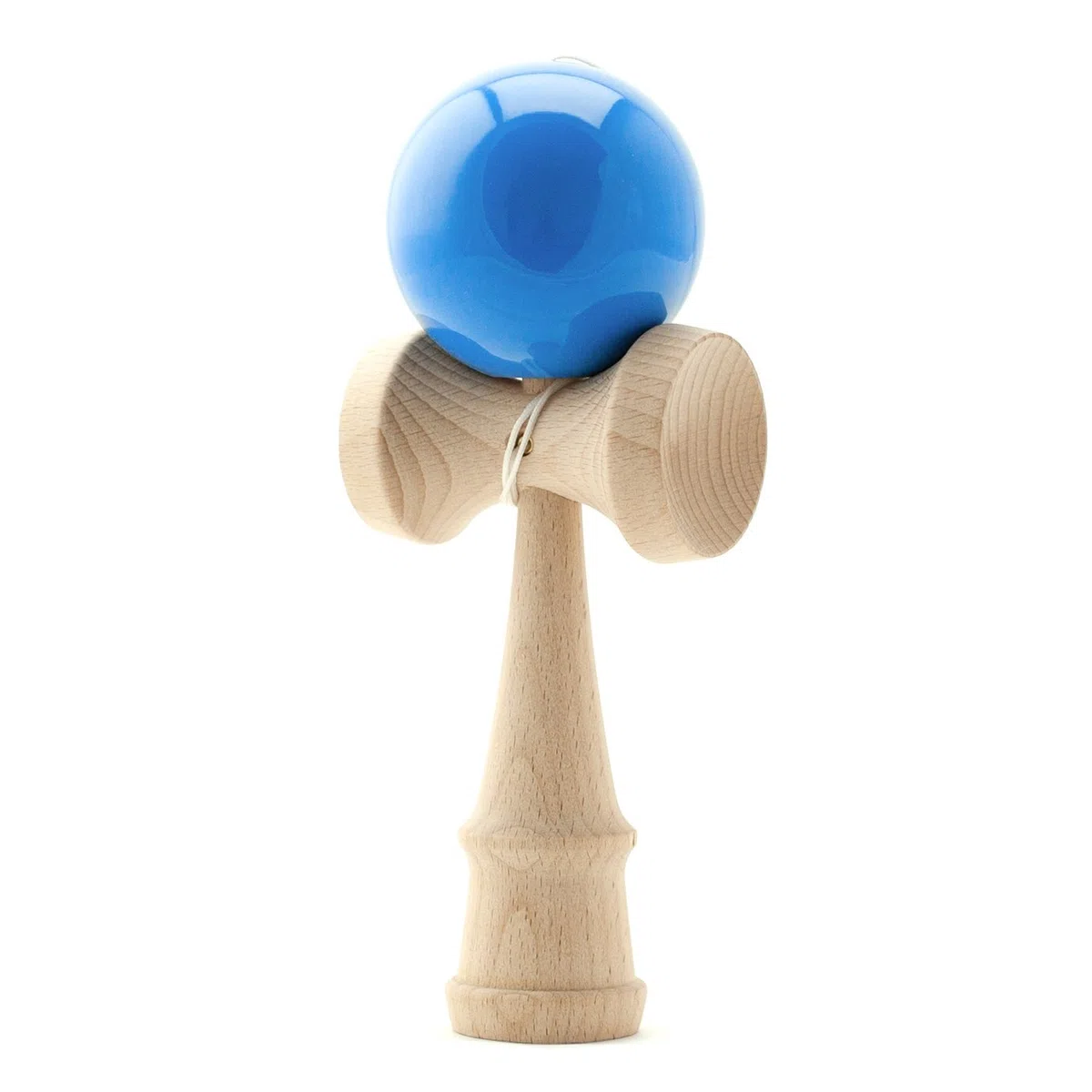 Kendama japońska gra zręcznościowa niebieska kula drewniana zabawka do łapania kulek marka
