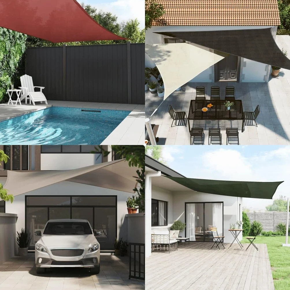 Bussandri Exclusive żagiel przeciwsłoneczny 160 g/m² biały 2,5 x 4 m HDPE