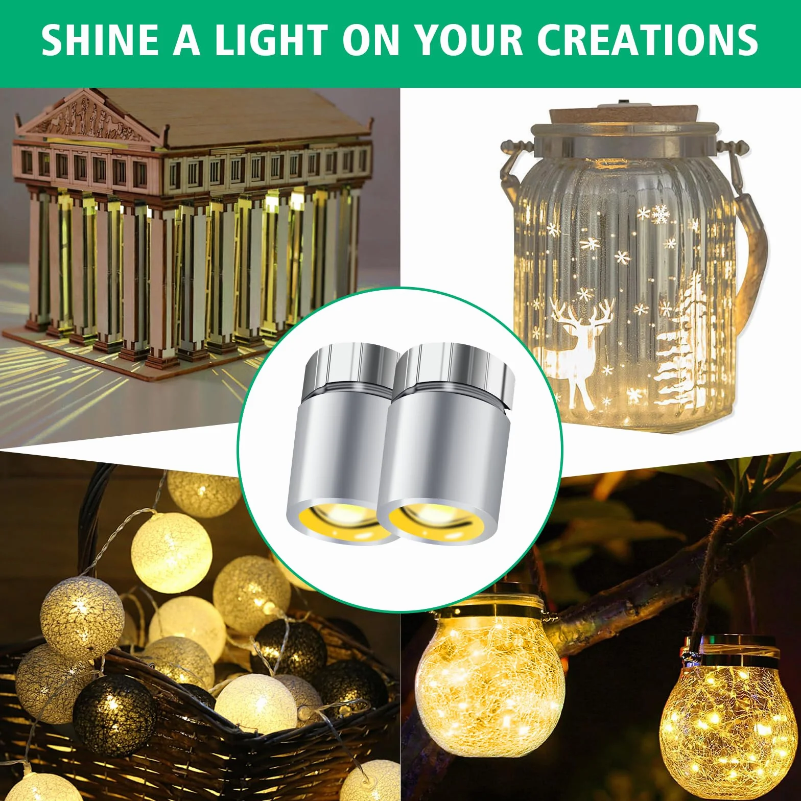 CIMOYBAI 30 sztuk mini lampek LED z baterią, mikro światło LED do majsterkowania, miniaturowe światła do witryn, zabawek, klocków, pasująca wiskoza, oświetlenie domku dla lalek (ciepła biel)