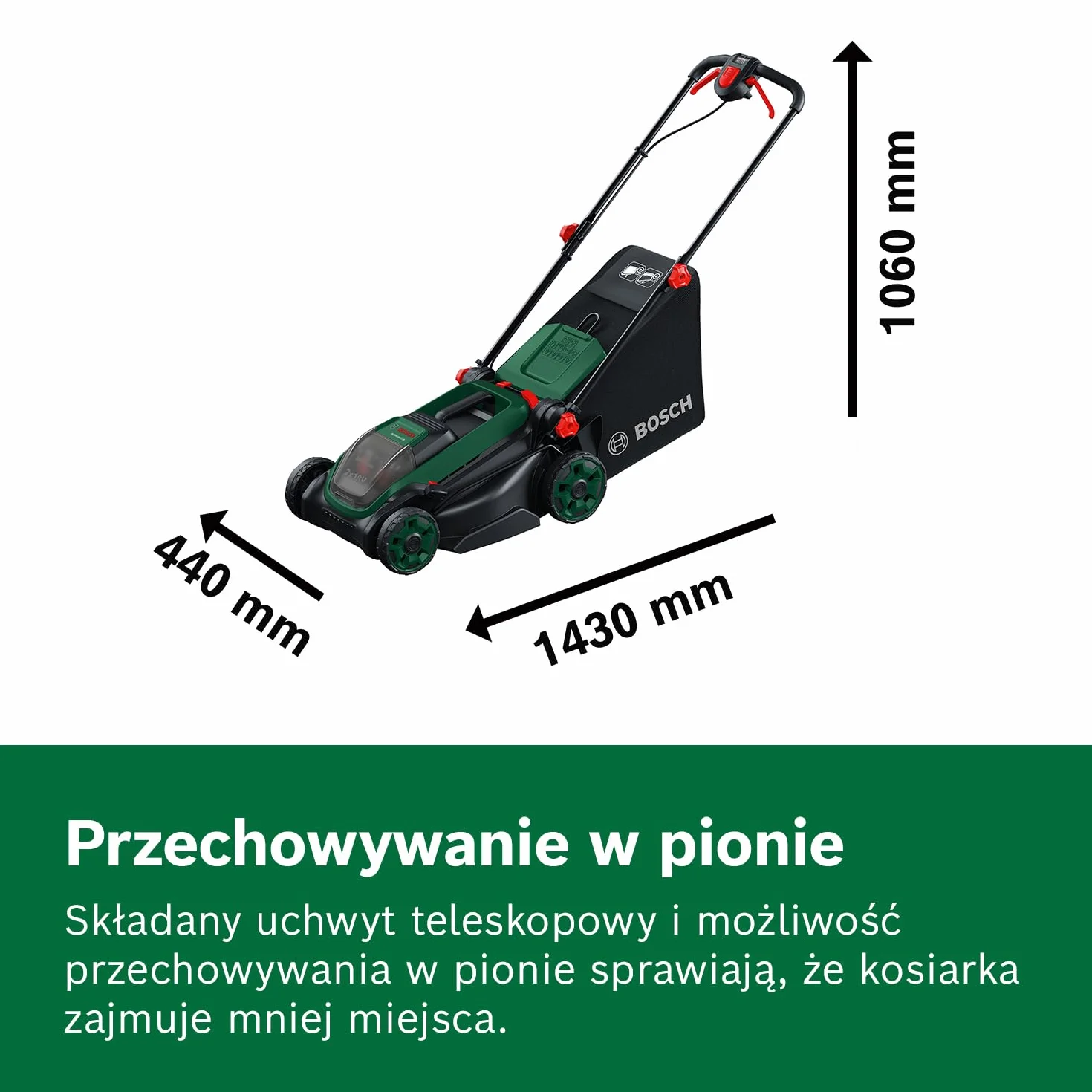Bosch Kosiarka akumulatorowa ROTAK18V2-38 38 cm 18 V 2 akumulatory