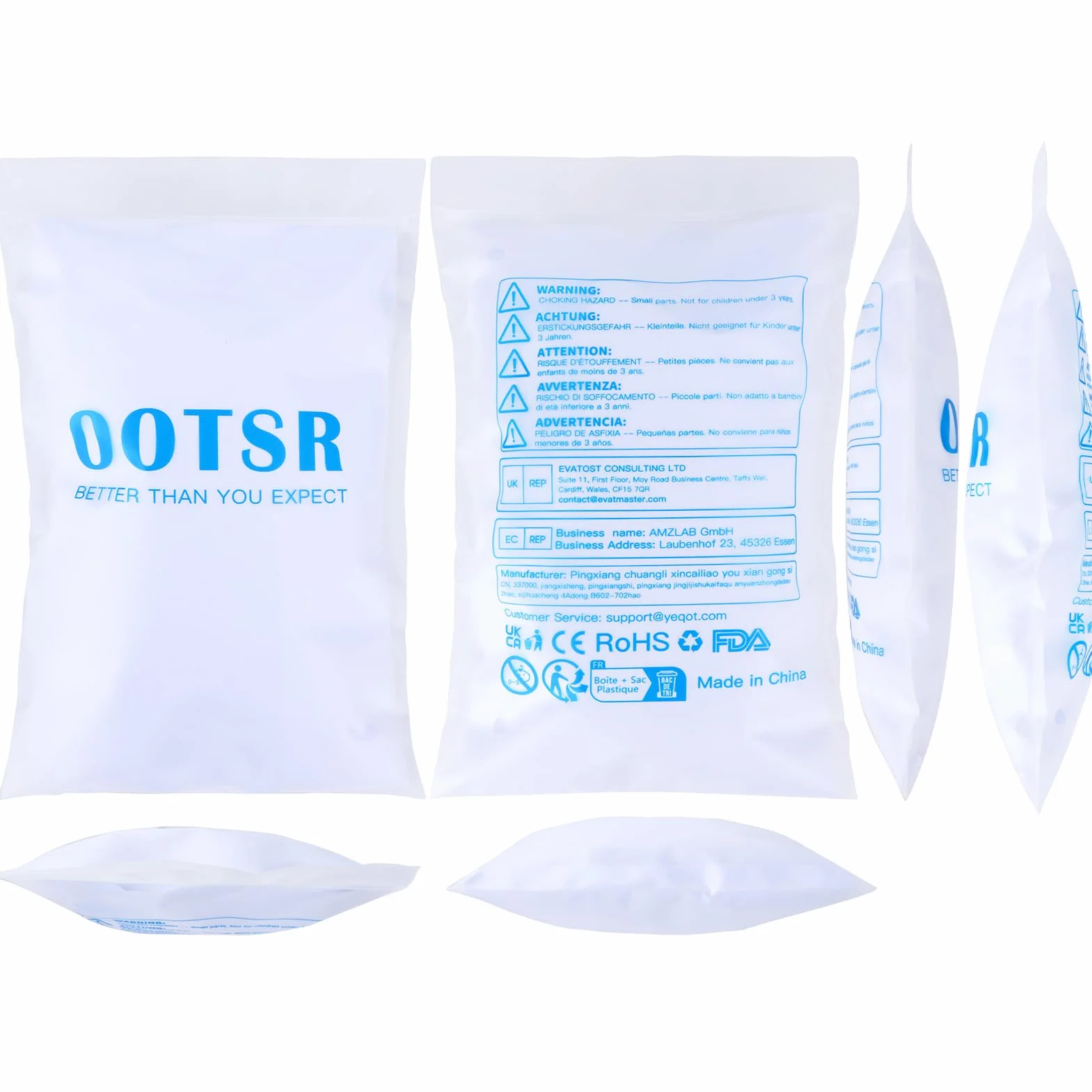OOTSR 12 sztuk pierścieni z tworzywa sztucznego dla dzieci (średnica 18 cm) i jedna ciemnoniebieska torba ze sznurkiem ściągającym, pierścionki karnawałowe do użytku wewnątrz i na zewnątrz, do