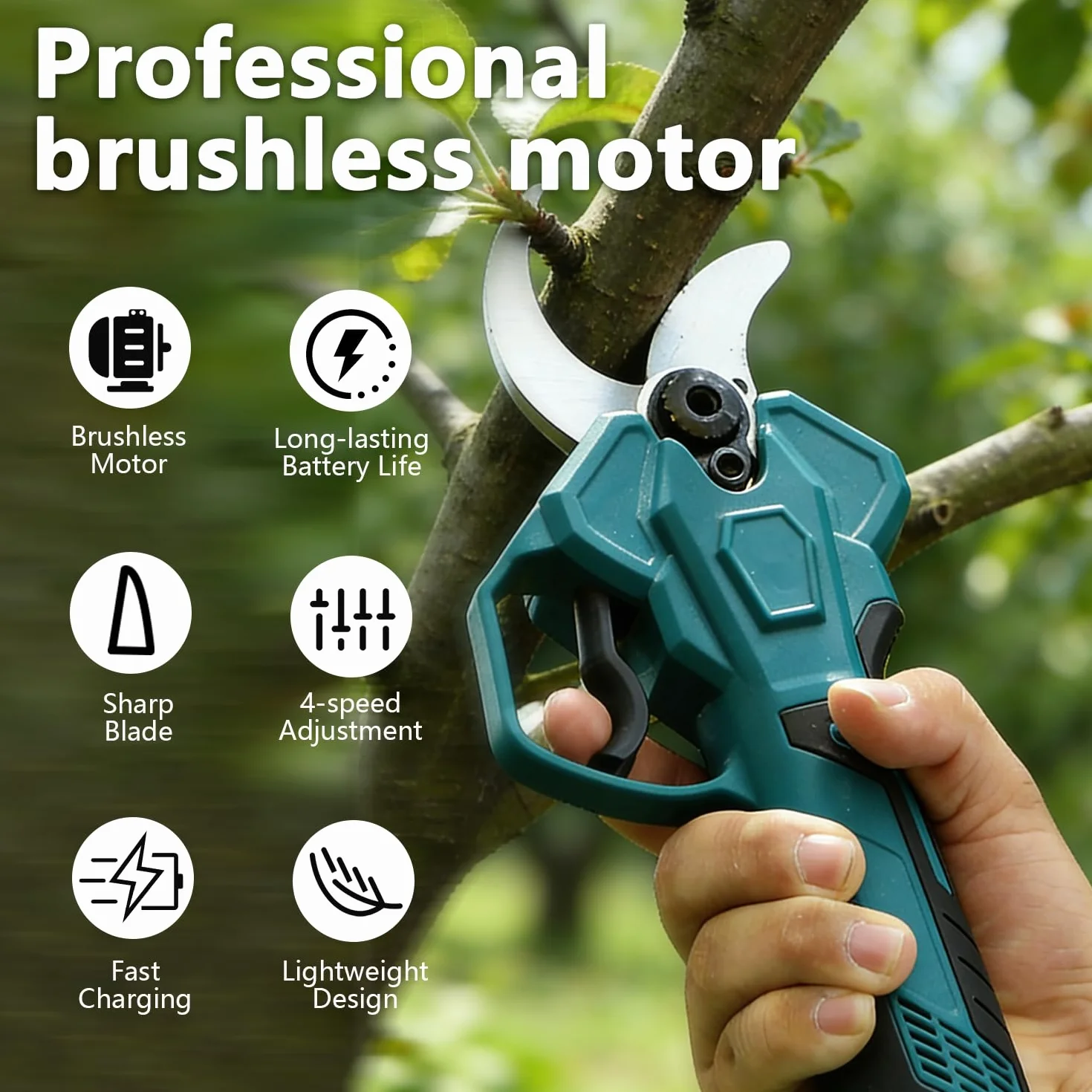 Makita 18 V akumulatorowe nożyce do gałęzi 40 mm LCD