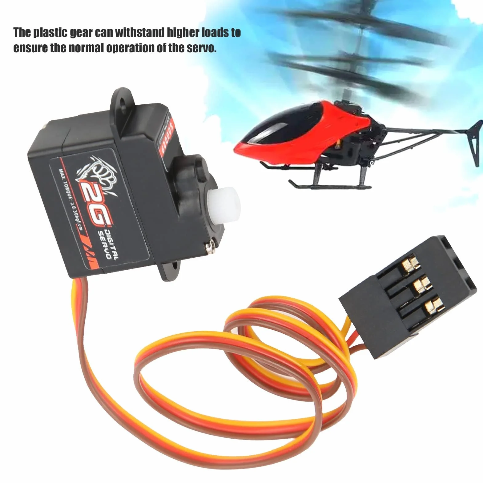 RC Car 2G Digital Servo Serwo Zębate z Tworzywa Sztucznego z Ramieniem Servo 1/24 RC Car Samolot Helikoptery o Stałym Skrzydle