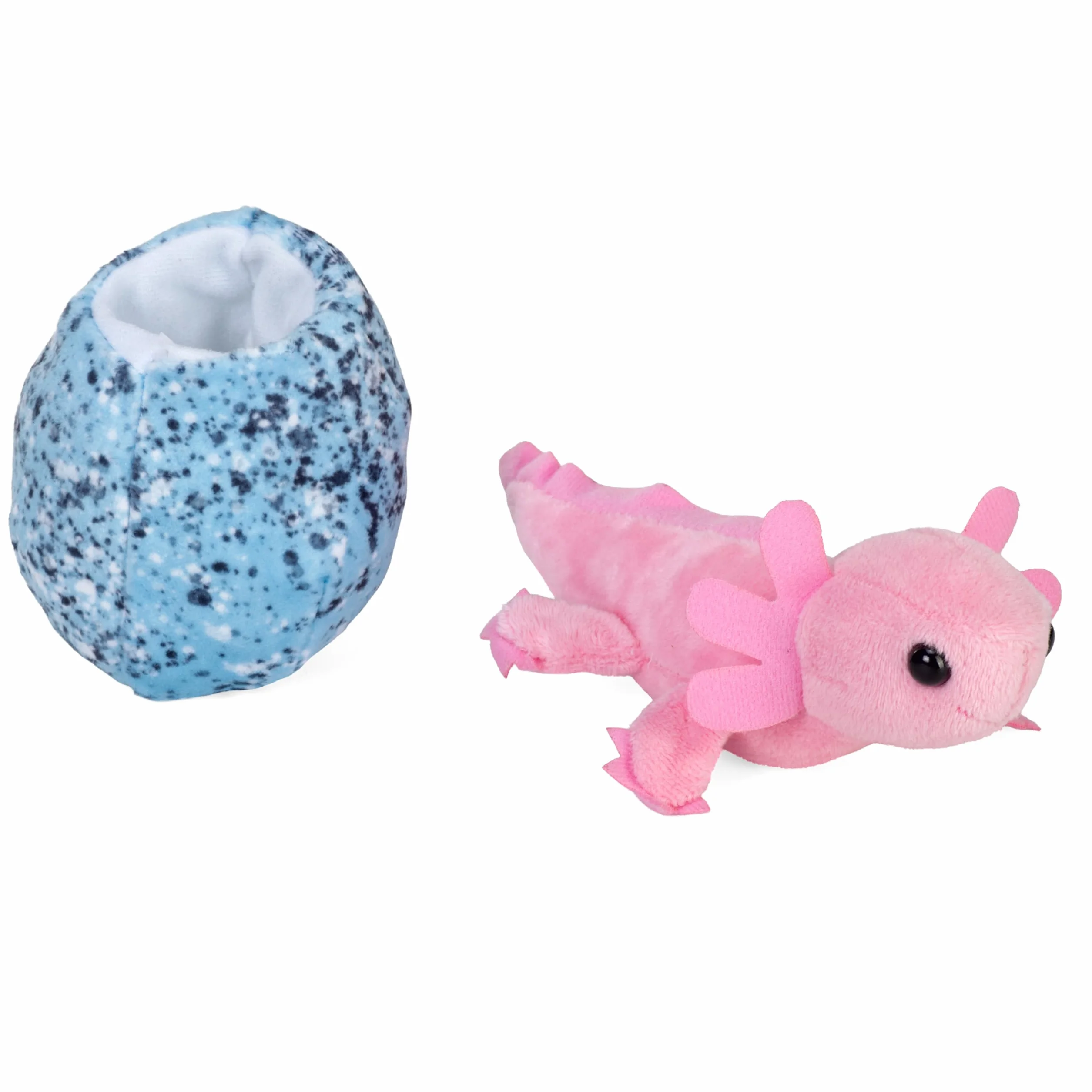 Wild Republic Hatchling Axolotl, wypchane zwierzę, 15 cm, pluszowa zabawka, wypełnienie jest przędzone butelki na wodę z recyklingu