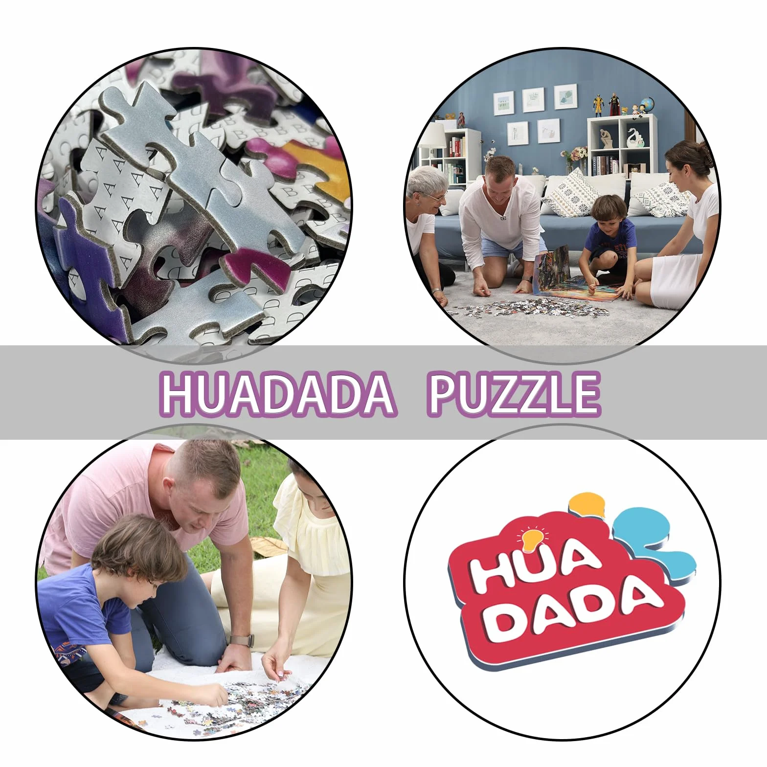 HUADADA Puzzle 1000 elementów puzzle 1000 elementów sklep z deserami dla dorosłych klasyczne puzzle prezent (relaksujący dzień)