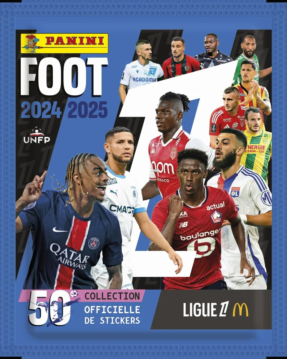 PANINI Stopa 2024-2025 Ligue 1 McDonald's Blister 6 kieszeni z 7 naklejek