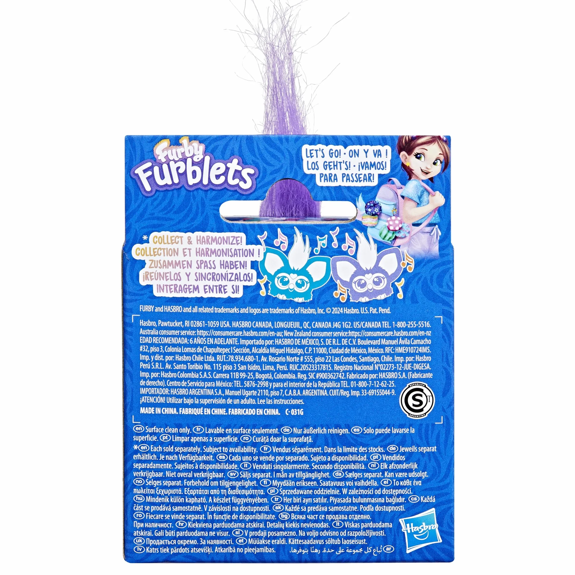 Furby Furblets Mer-May Mini elektroniczna pluszowa zabawka