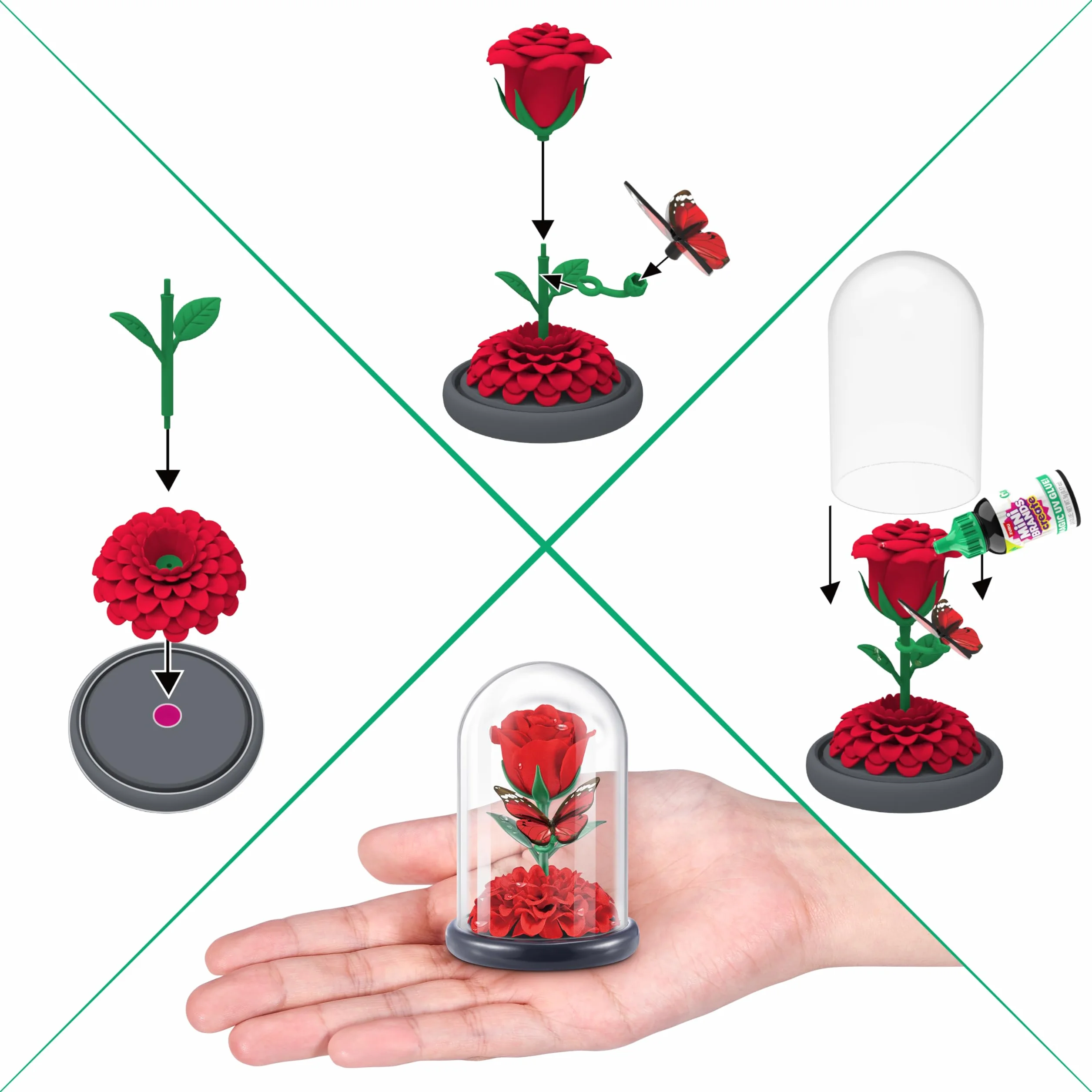 Mini Brands Kapsuła niespodzianka Create Garden od ZURU z minis do kolekcjonowania ogrodnictwa, (1 kapsułka)