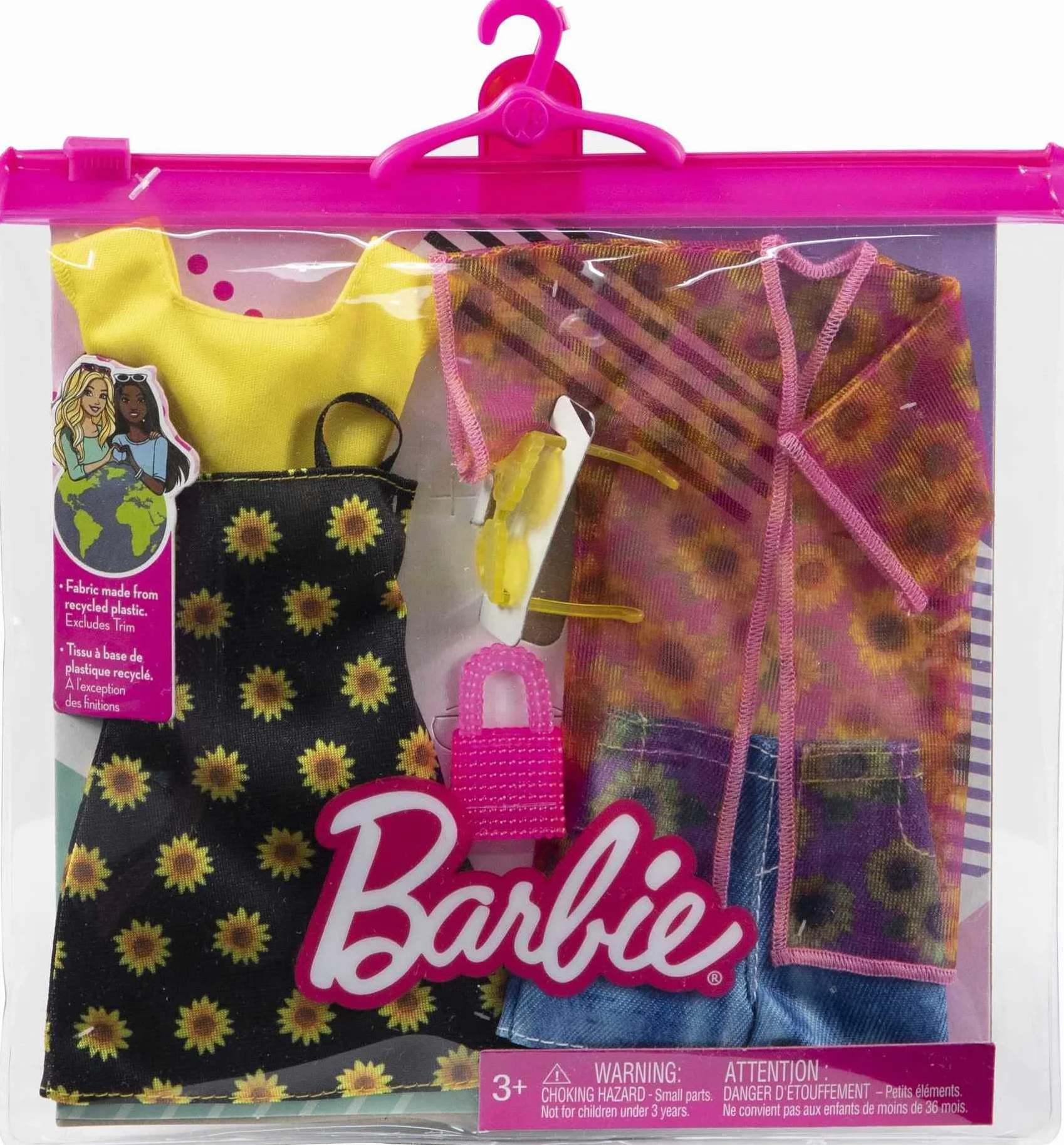 Mattel Sunflower | Zestaw 2 trybów | Barbie HBV71 | Odzież dla lalek