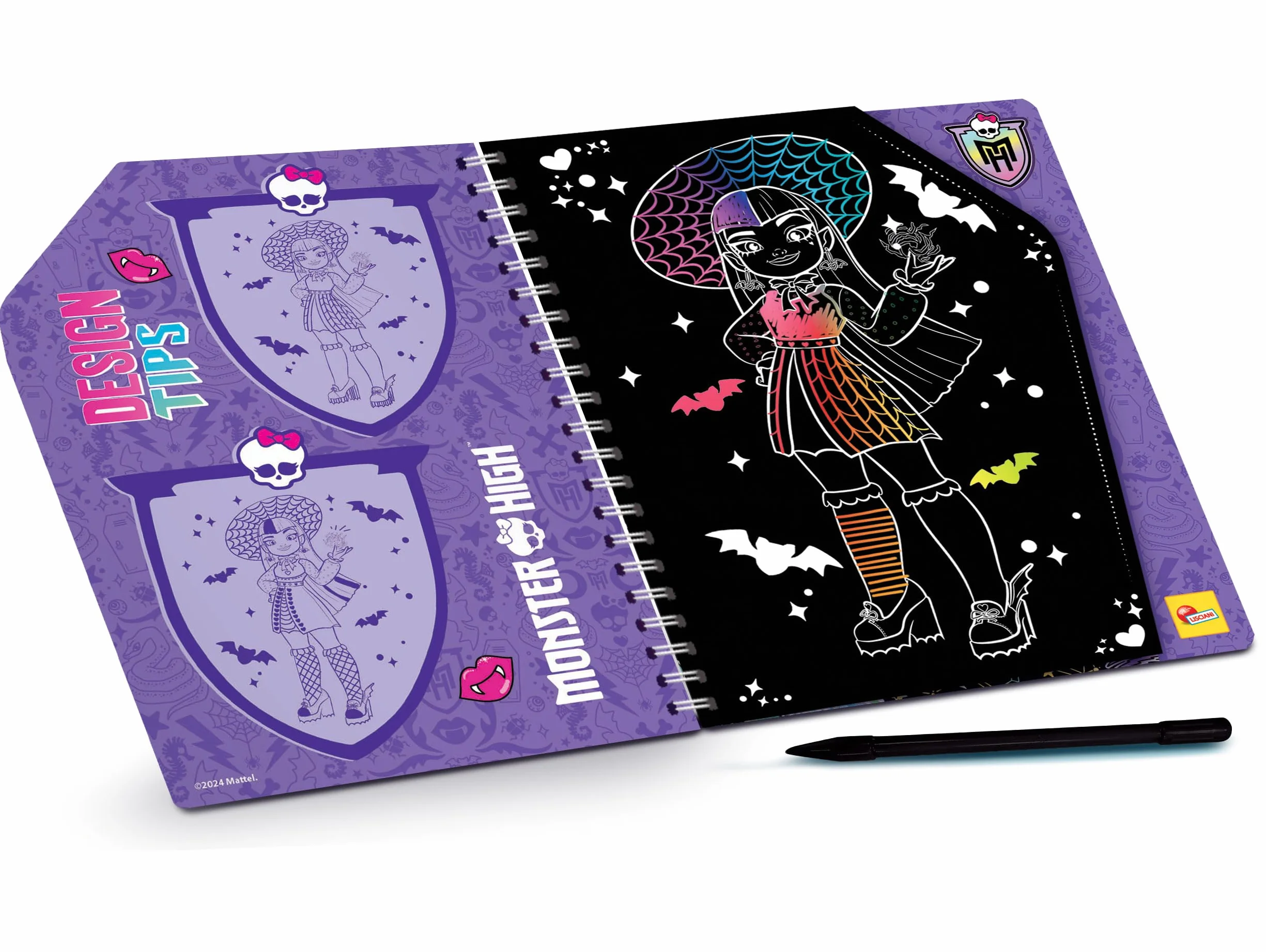 Monster hug scratch reveal. Monster High sketchbook. Ediz. a colori. Ediz. a spirale. Con penna