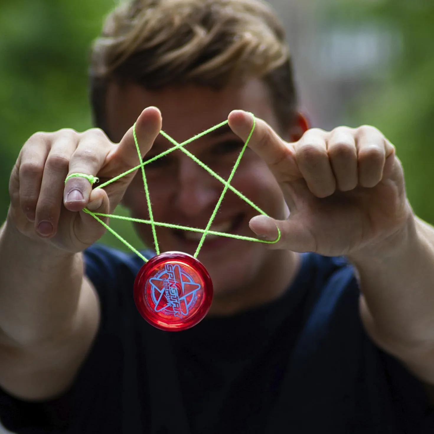 YoyoFactory SPINSTAR Yo-Yo – czerwony (idealny dla początkujących, sznurek i instrukcja w zestawie)
