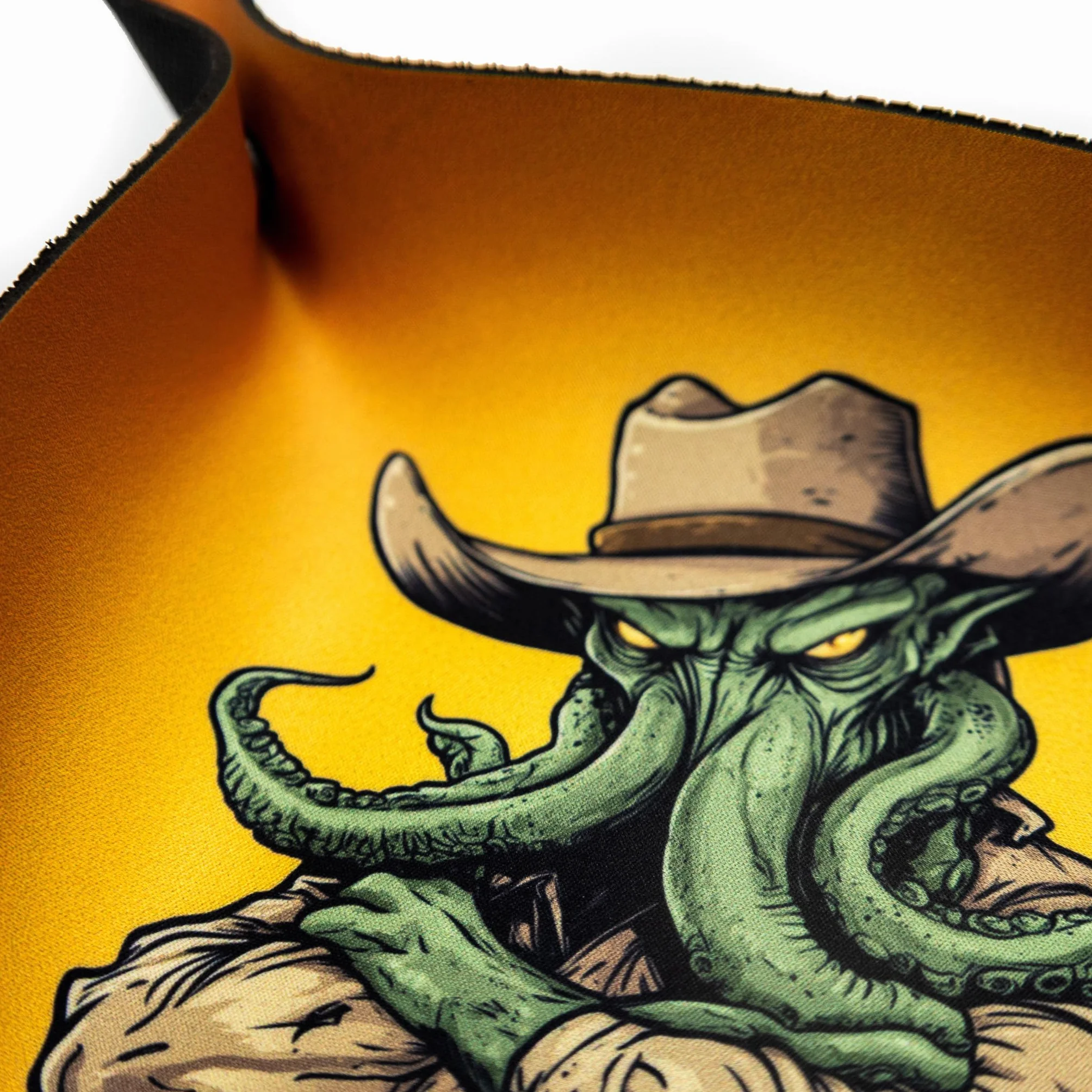 Tacka na kości do gier planszowych i RPG 22 x 22 cm - Cowboy Cthulhu