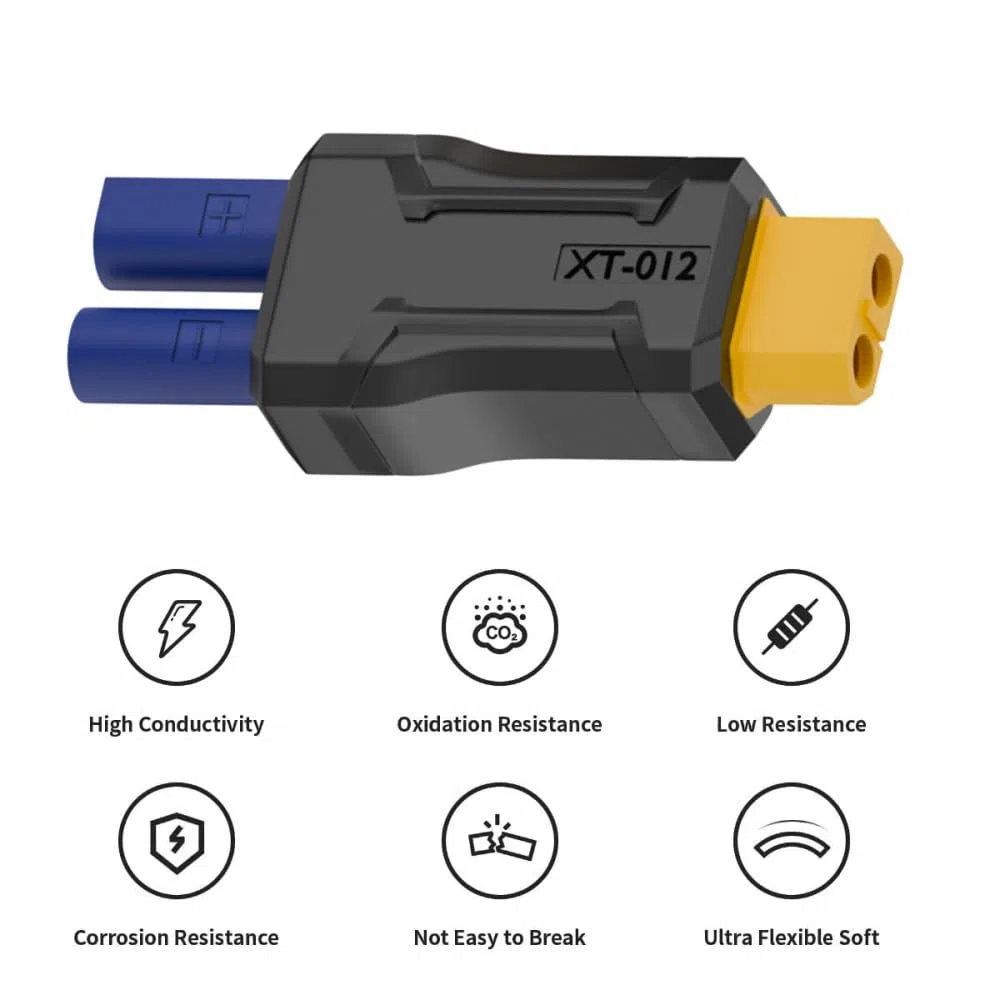 CY Adapter XT60 gniazdo protokół SC100 na gniazdo EC5 adapter szybkiego ładowania do akumulatora RC Lipo Quadcopter Multicopter lotnictwo modelarskie