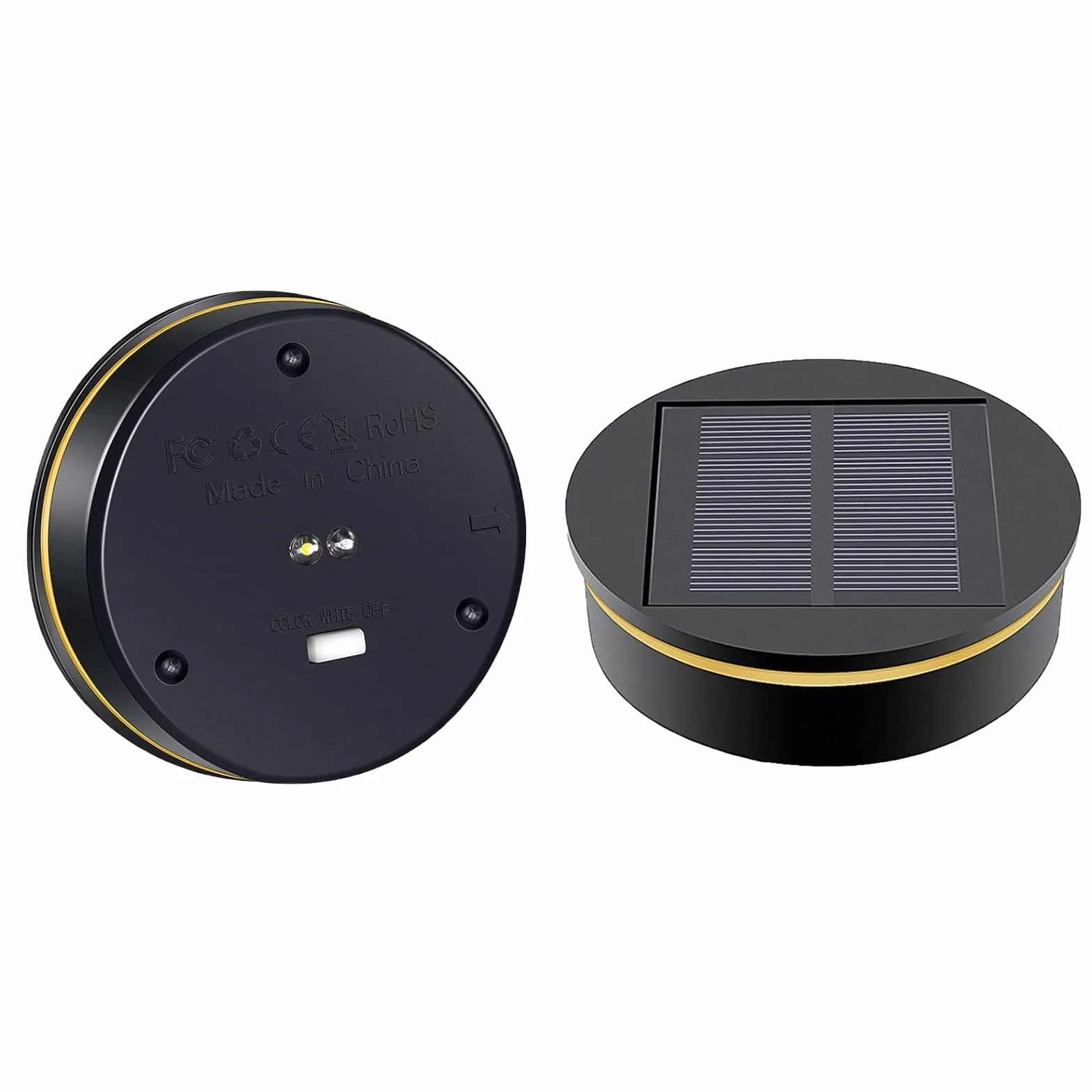 2 sztuki lamp solarnych, zamienniki do lamp solarnych, 8 cm, ciepła i biała dioda LED, pojemnik na baterie słoneczne, 800 mAh, do ogrodu LED, zamiennik do lamp solarnych, pokrywek, latarni wiszących i