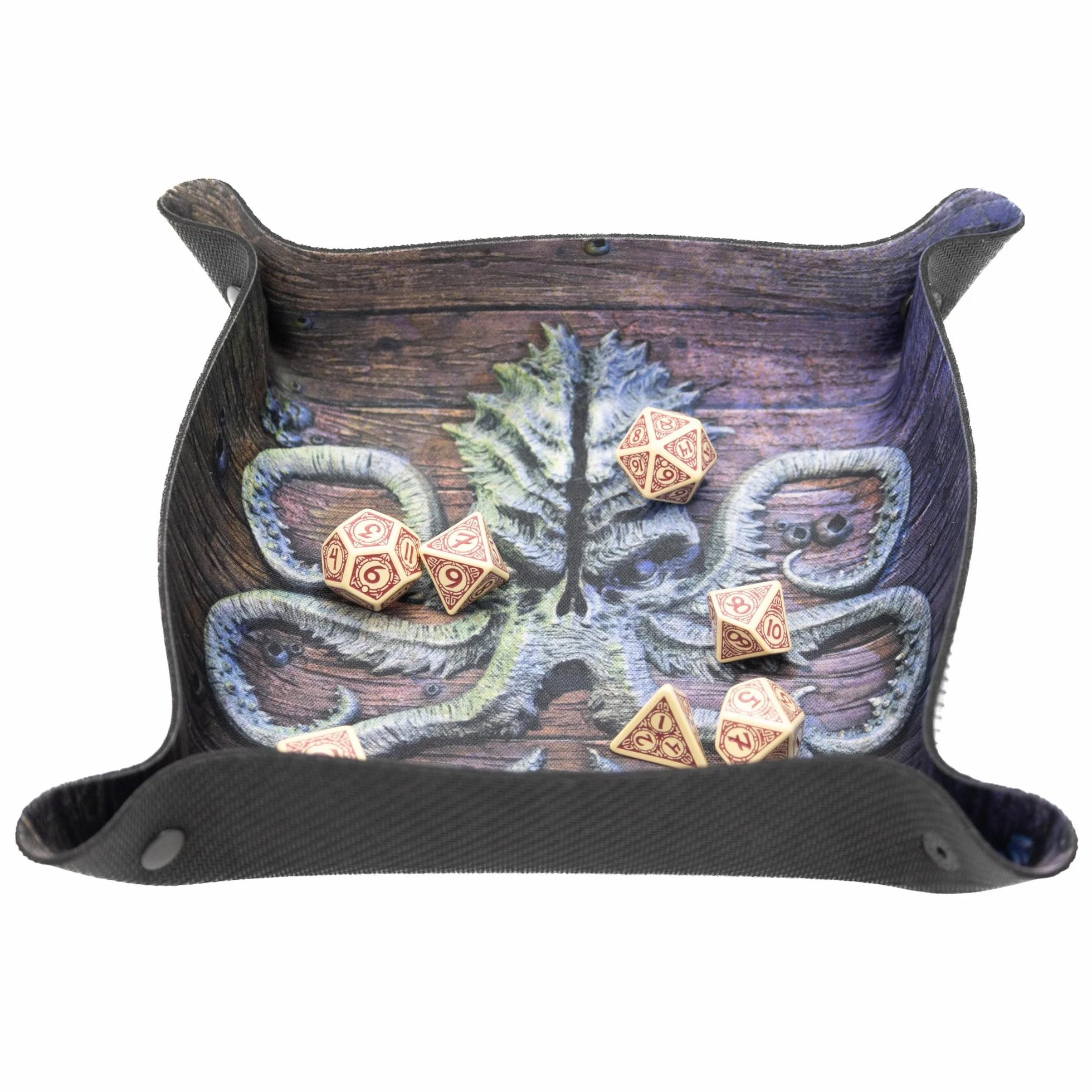 Tacka na kości - Dice Tray do gier planszowych i RPG kompatybilny z Song of Ice and Fire, Cthulhu: Death May Die, Arkham, Galakta: Posiadłość Szaleństwa - Kraken