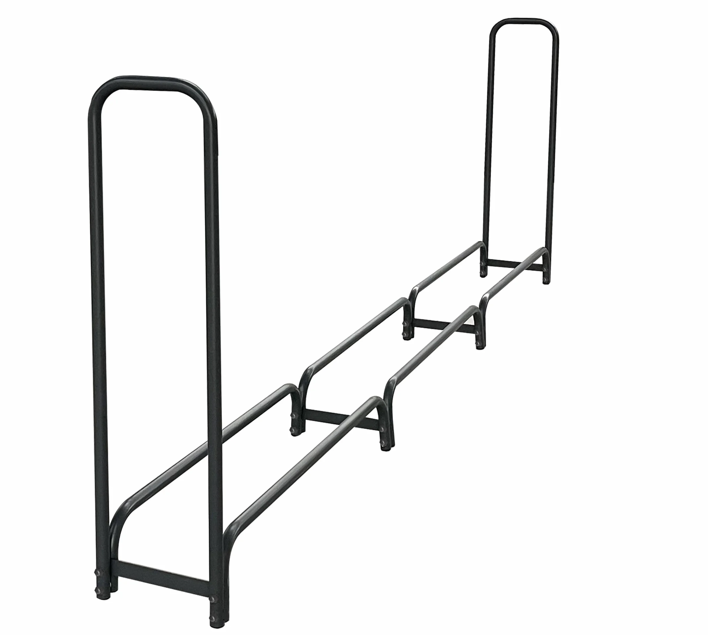 QUICK STAR Metalowy regał na drewno kominkowe antracyt 272 x 25 x 95 cm stojak na drewno opałowe 1,0 m³ 1,5 SRM