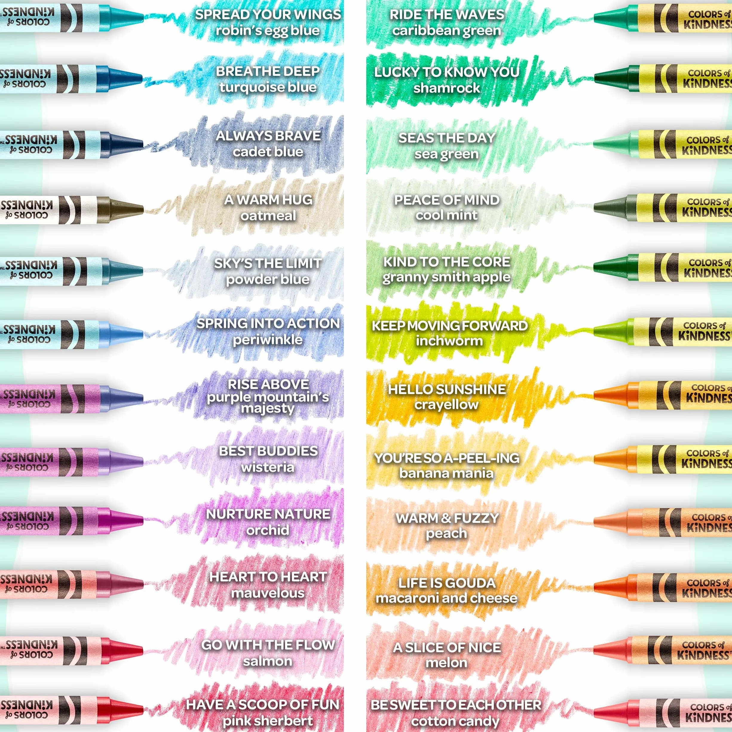 Crayola - Colours of Kindess, walizka, 70 sztuk +, markery, kredki woskowe, ołówki, arkusze kolorowanki, naklejki, kreatywny prezent dla dzieci i dziewcząt, od 4 lat, 04-2941