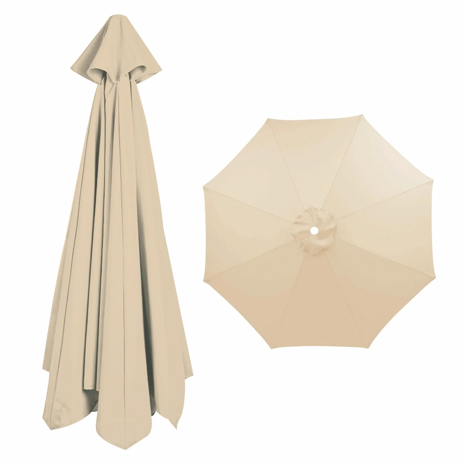 Baldachim parasola ogrodowego 3,5 m 8 żeber zamienny Beige