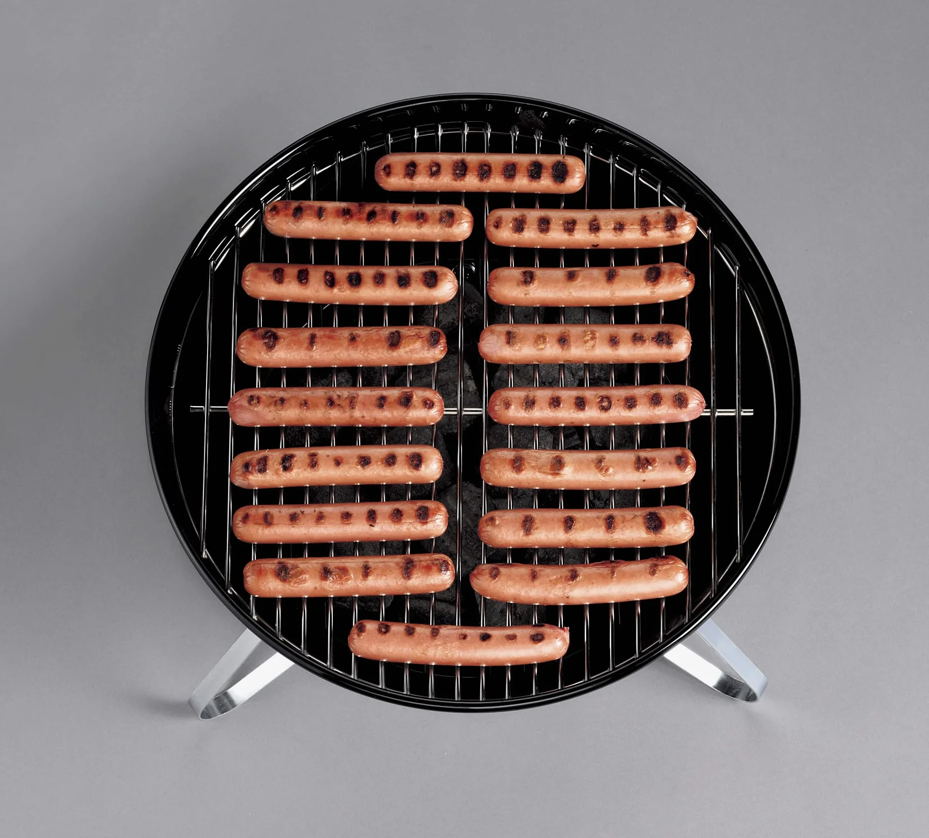 Weber Smokey Joe Original Grill węglowy Ø 37 cm, przenośny grill BBQ z emaliowaną pokrywą - Czarny
