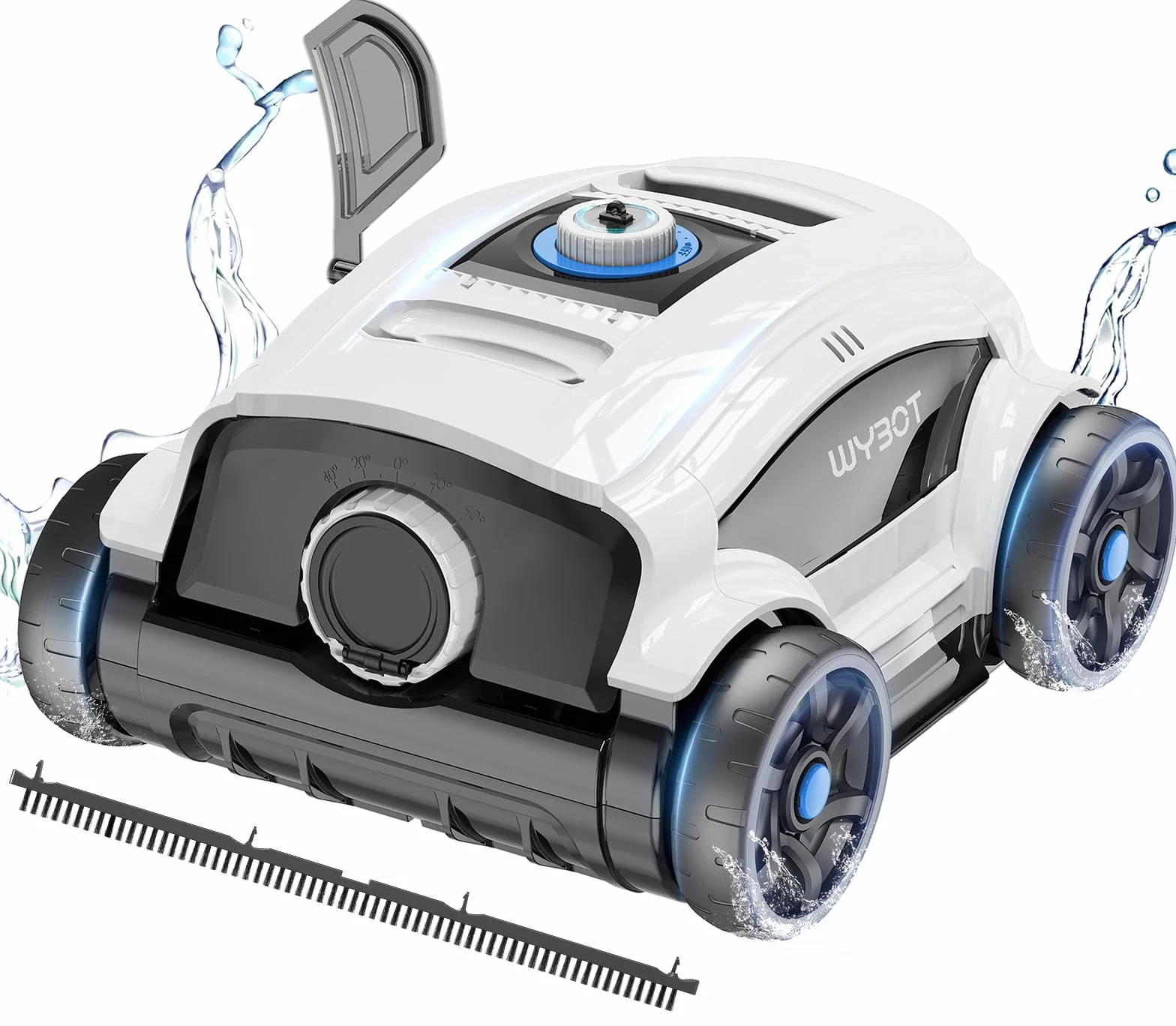 WYBOT Akumulator robota basenowego 130 minut pracy odkurzacz basenowy podwójne silniki napędowe szybki odpływ wody do 100